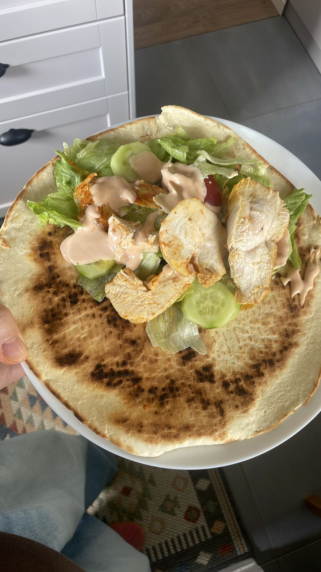 Wrap z kurczakiem