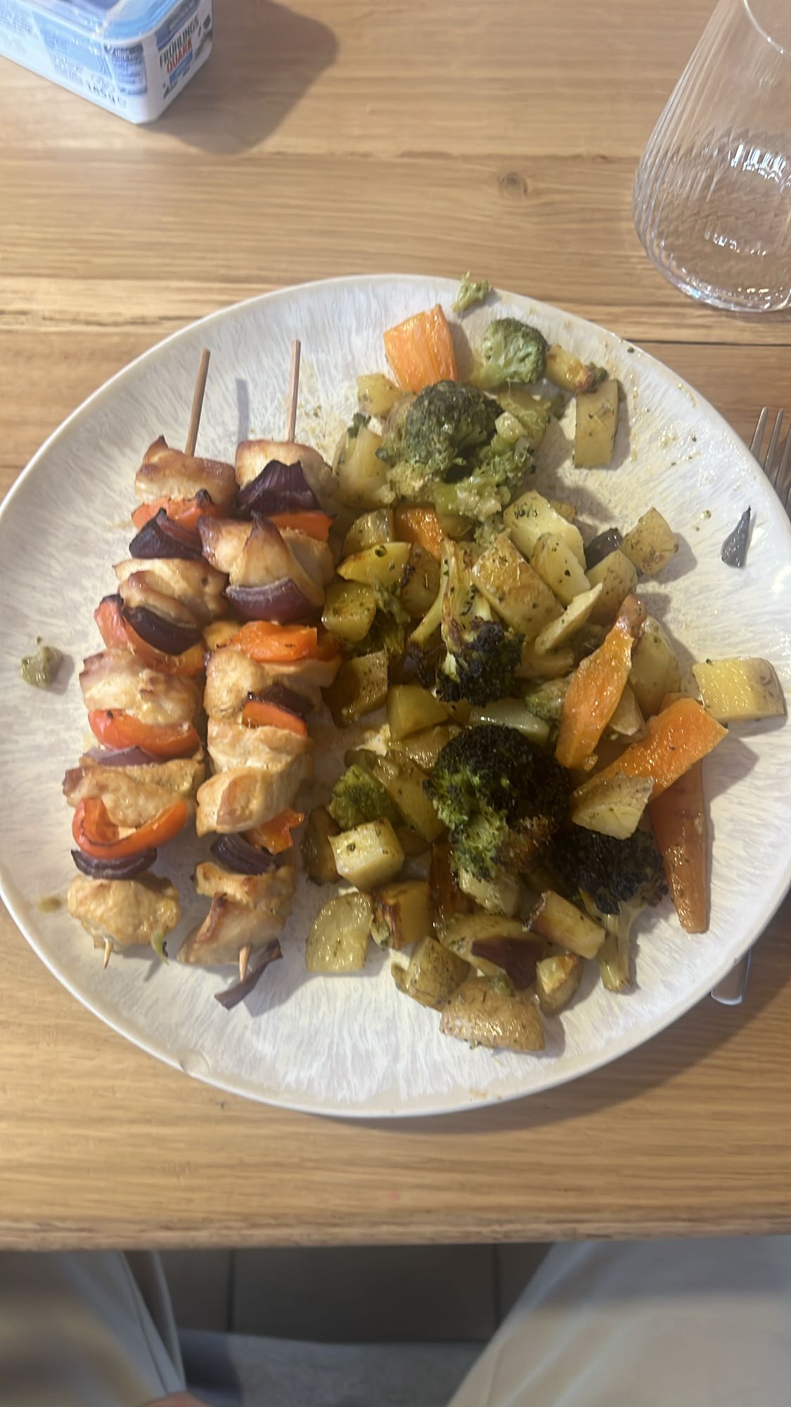 Hähnchenspieße mit Gemüse