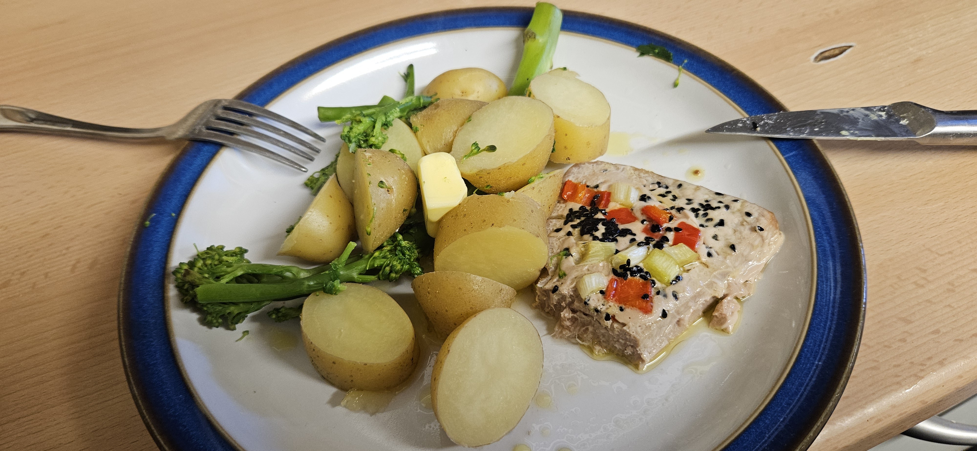 Salmon Potatoes Plate