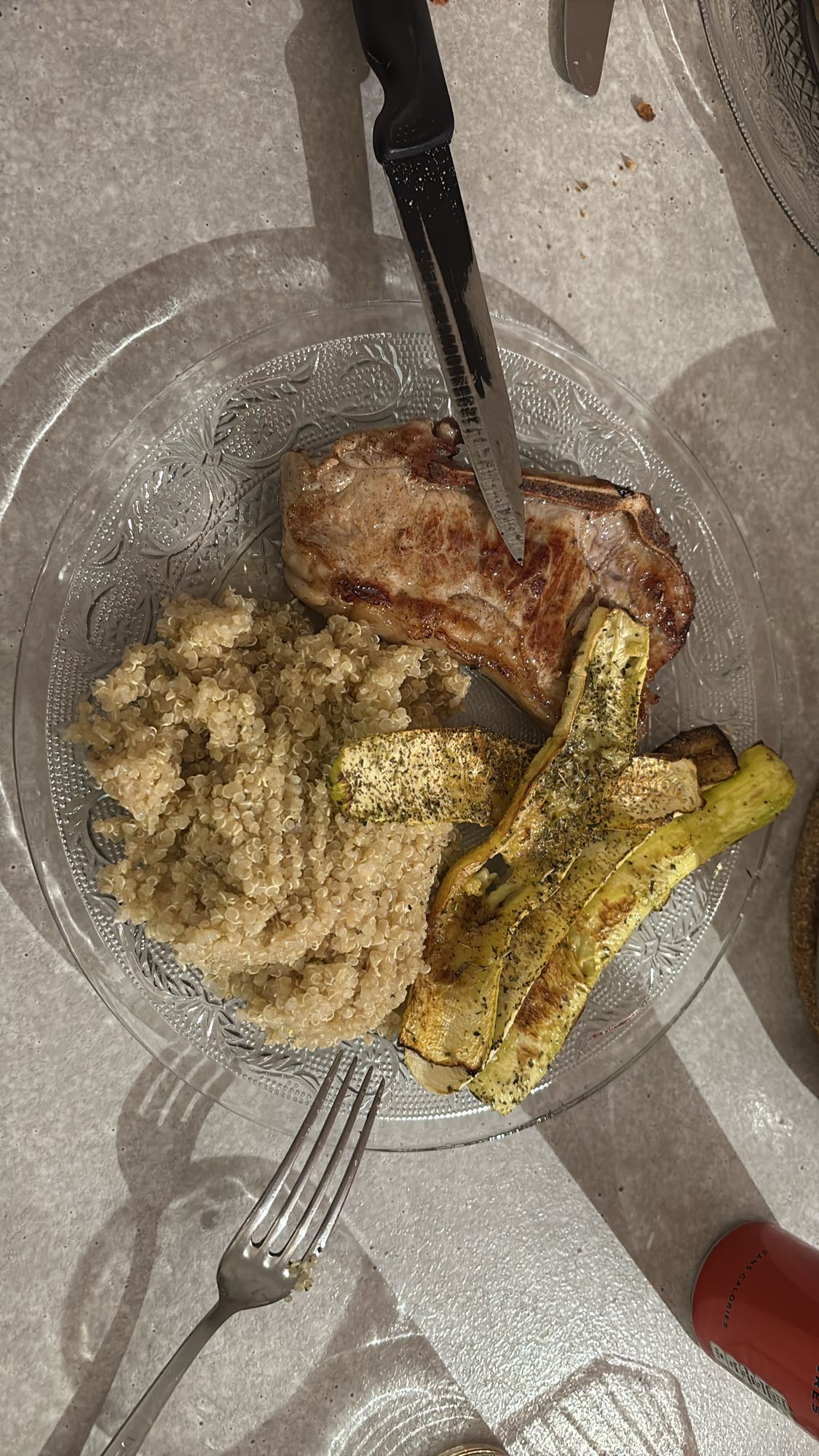 Côte de veau quinoa