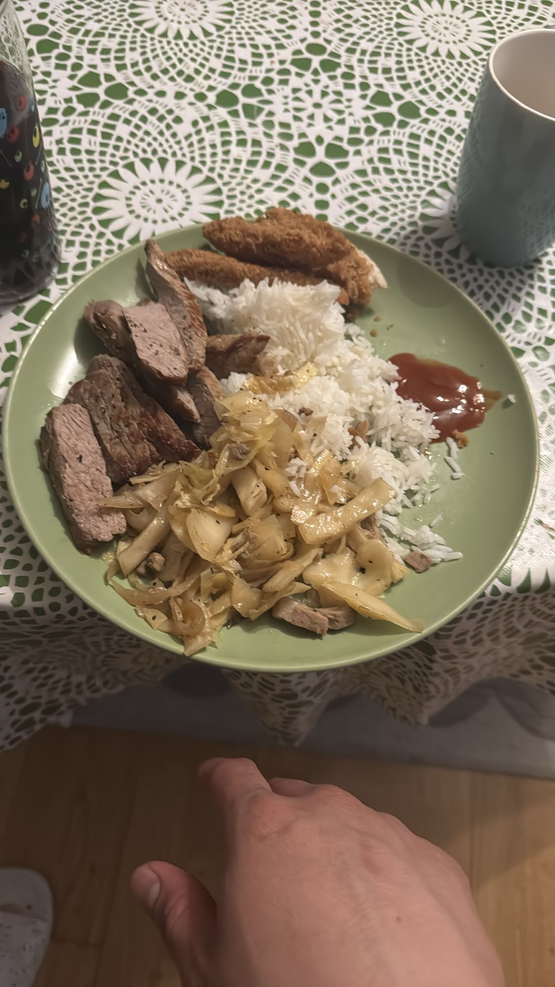 Ris med kött och grönsaker