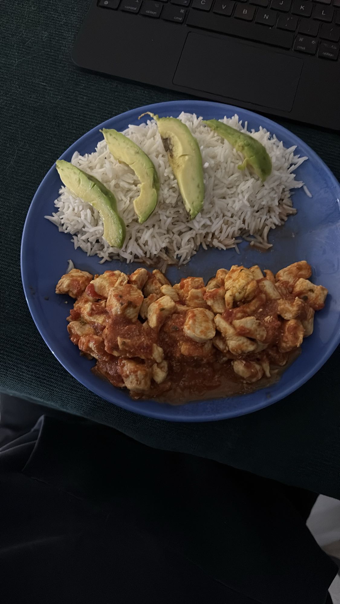 Poulet riz avocat