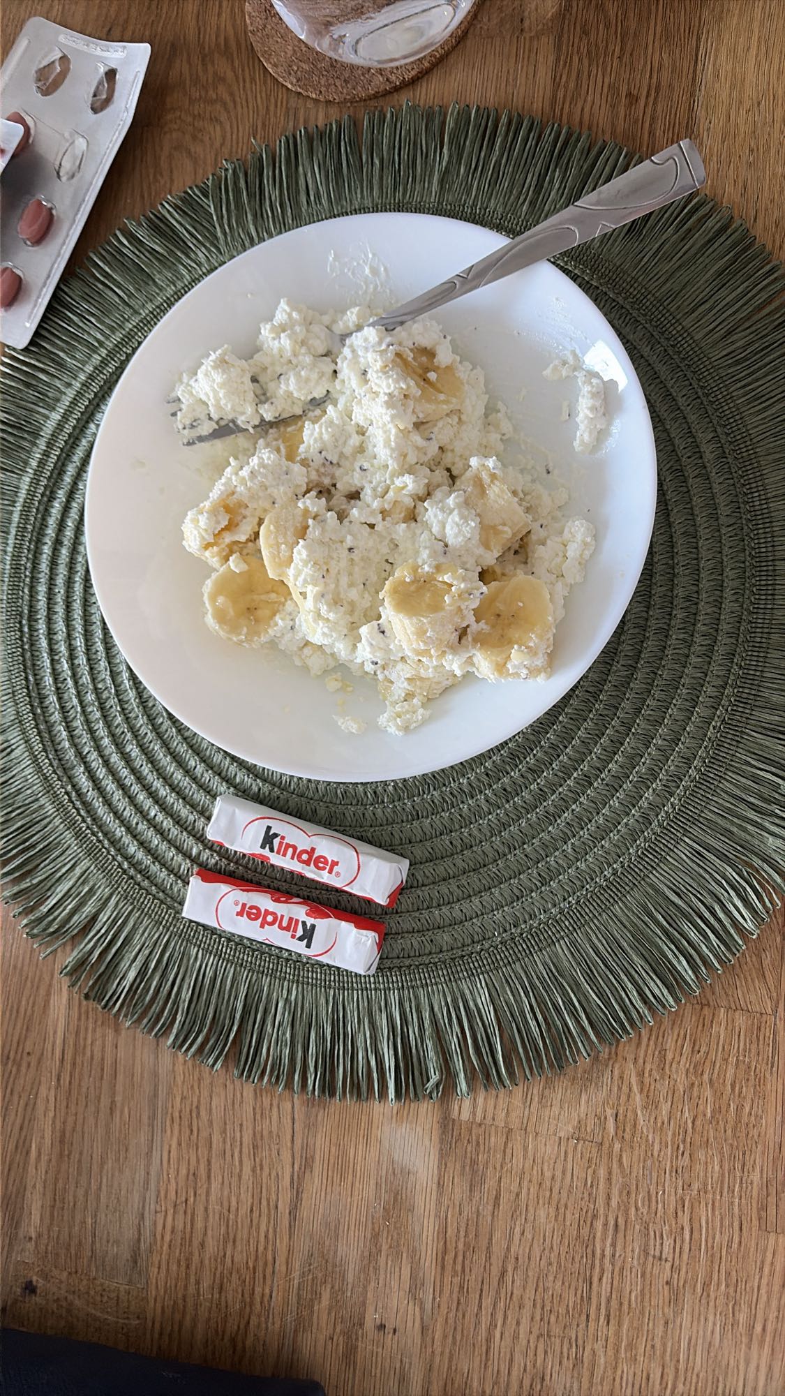 Творог с бананом