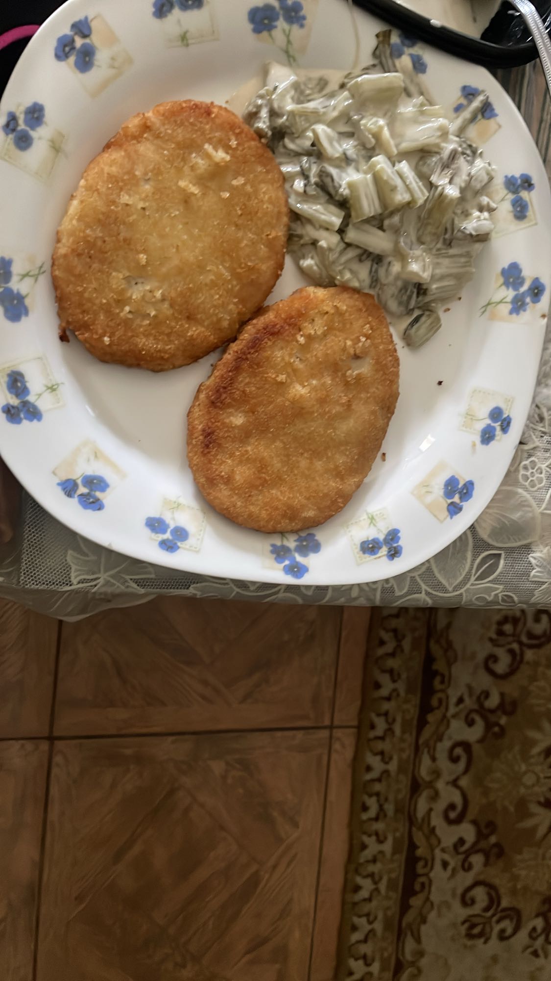 Breaded Cutlets with Salad