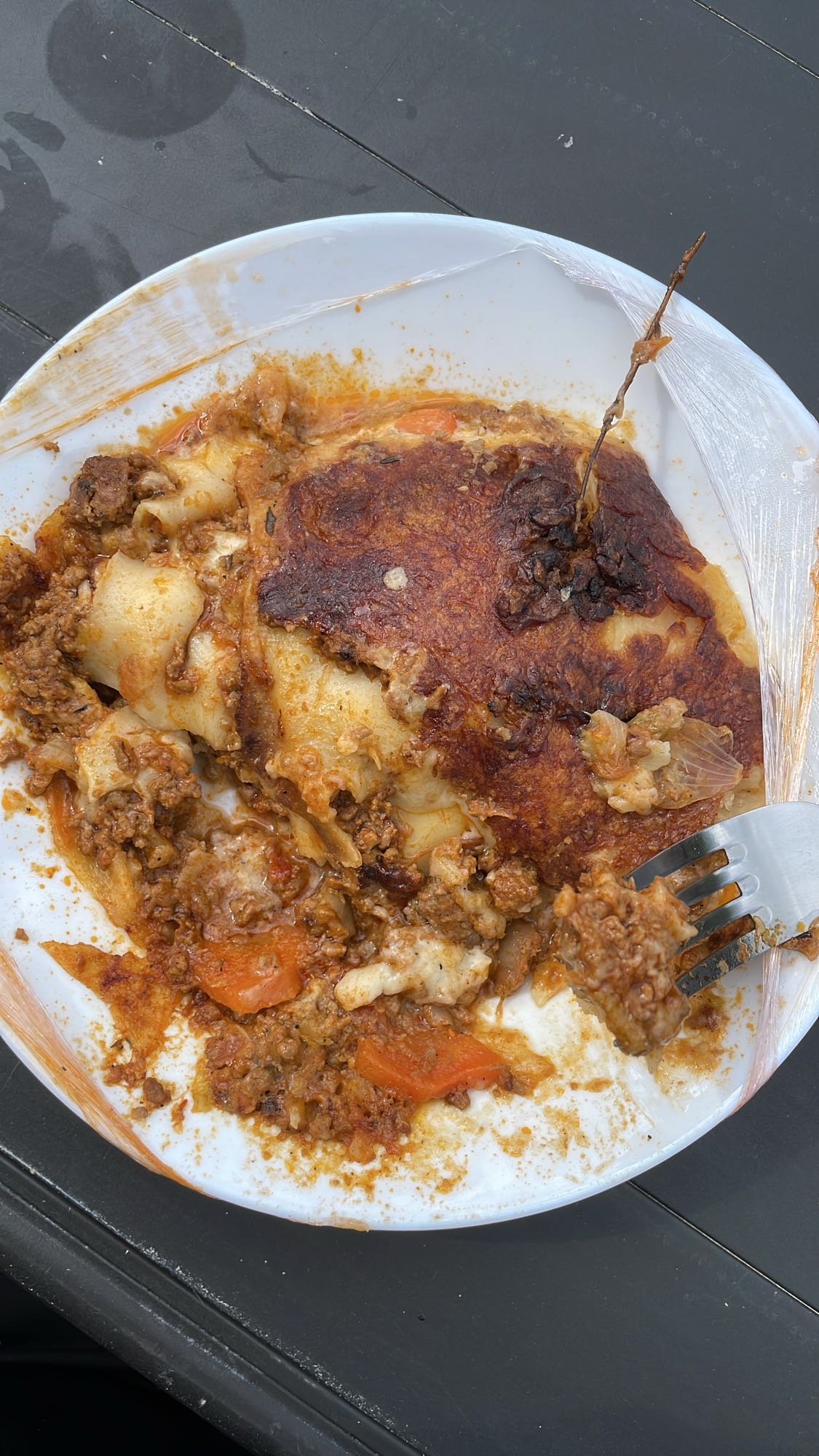 lasagnes à la viande non consommées