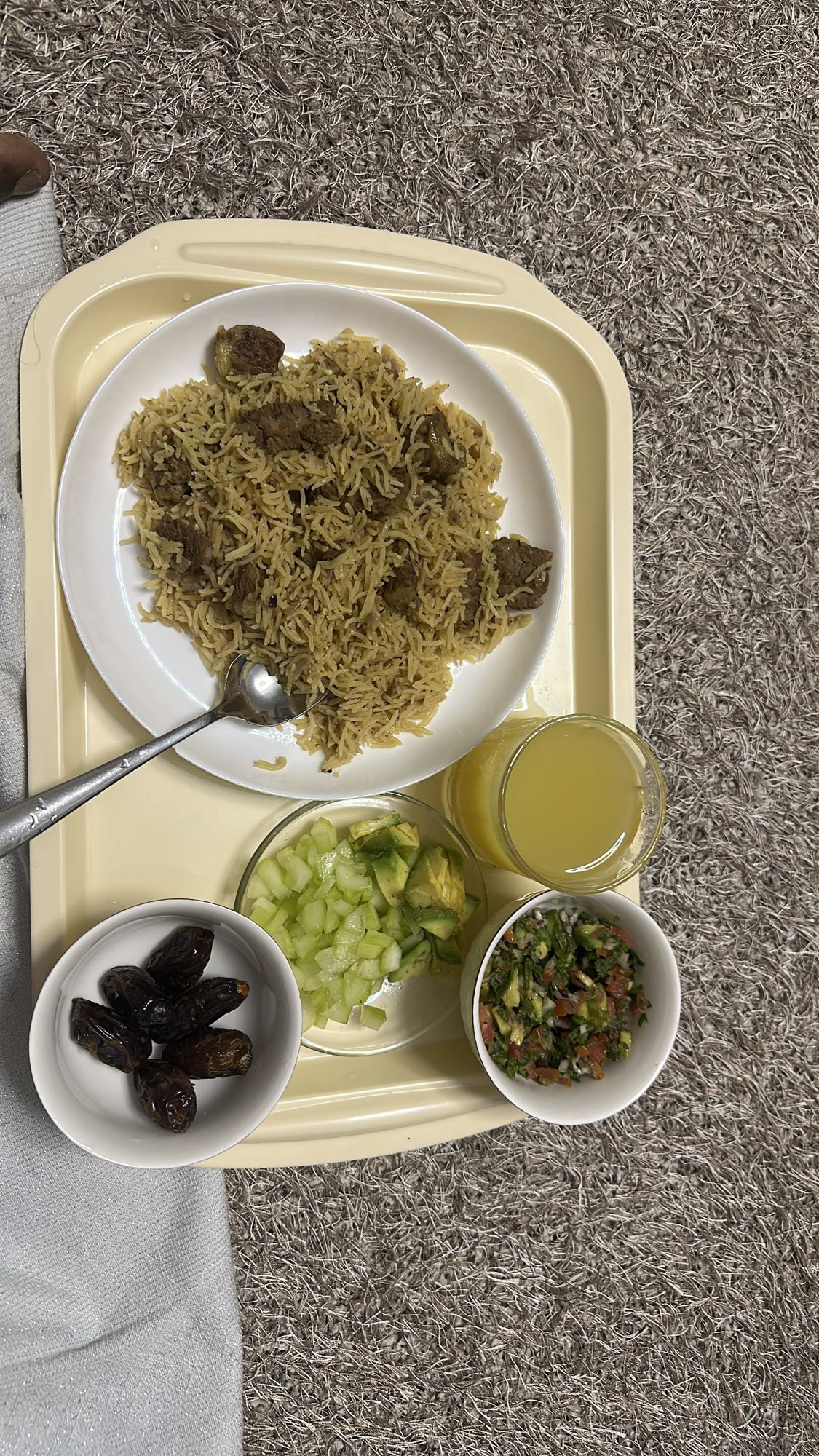 Beef rice platter