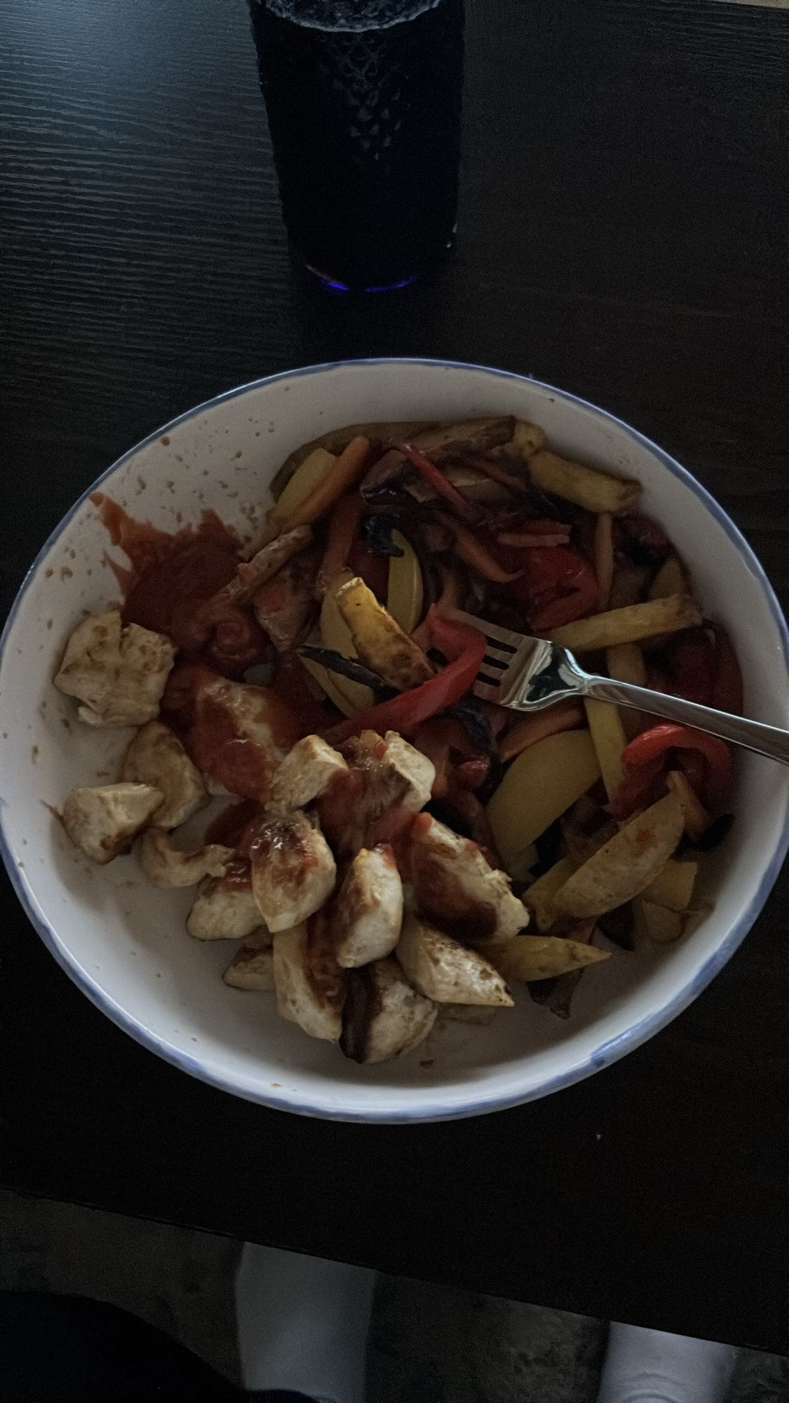 Huhn mit Ofengemuese