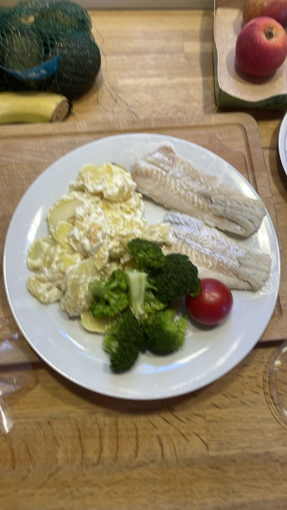 Fisk med potatisgratäng