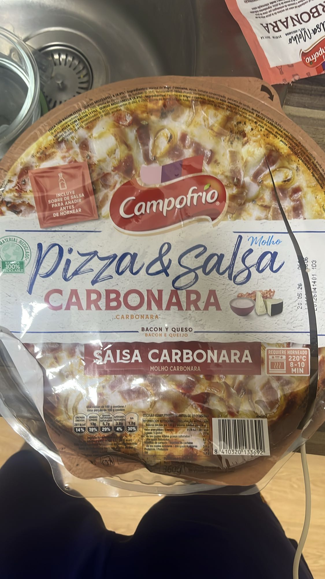 pizza carbonara