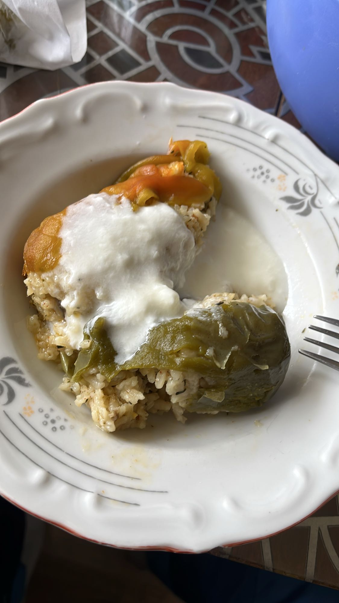 Пълнени чушки с кисело мляко