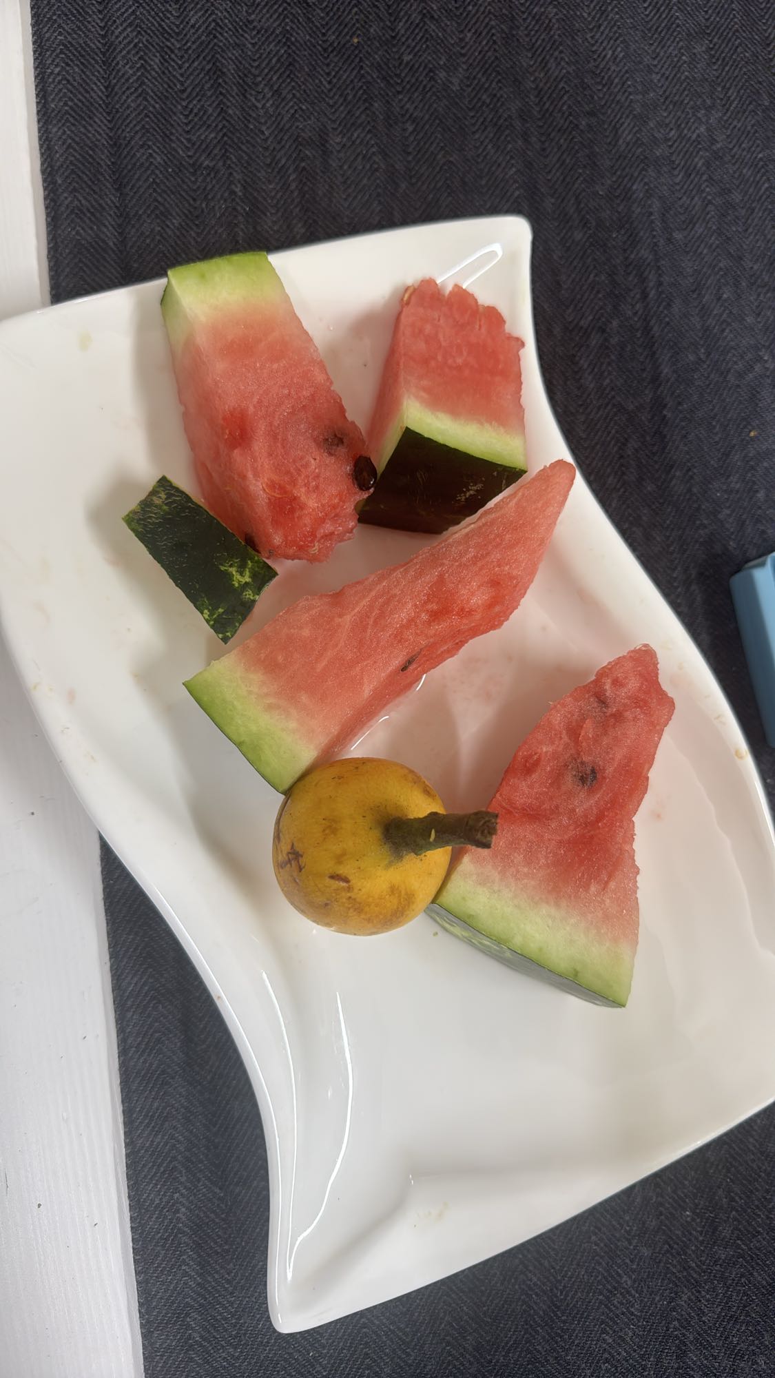 Vattenmelon och loquat