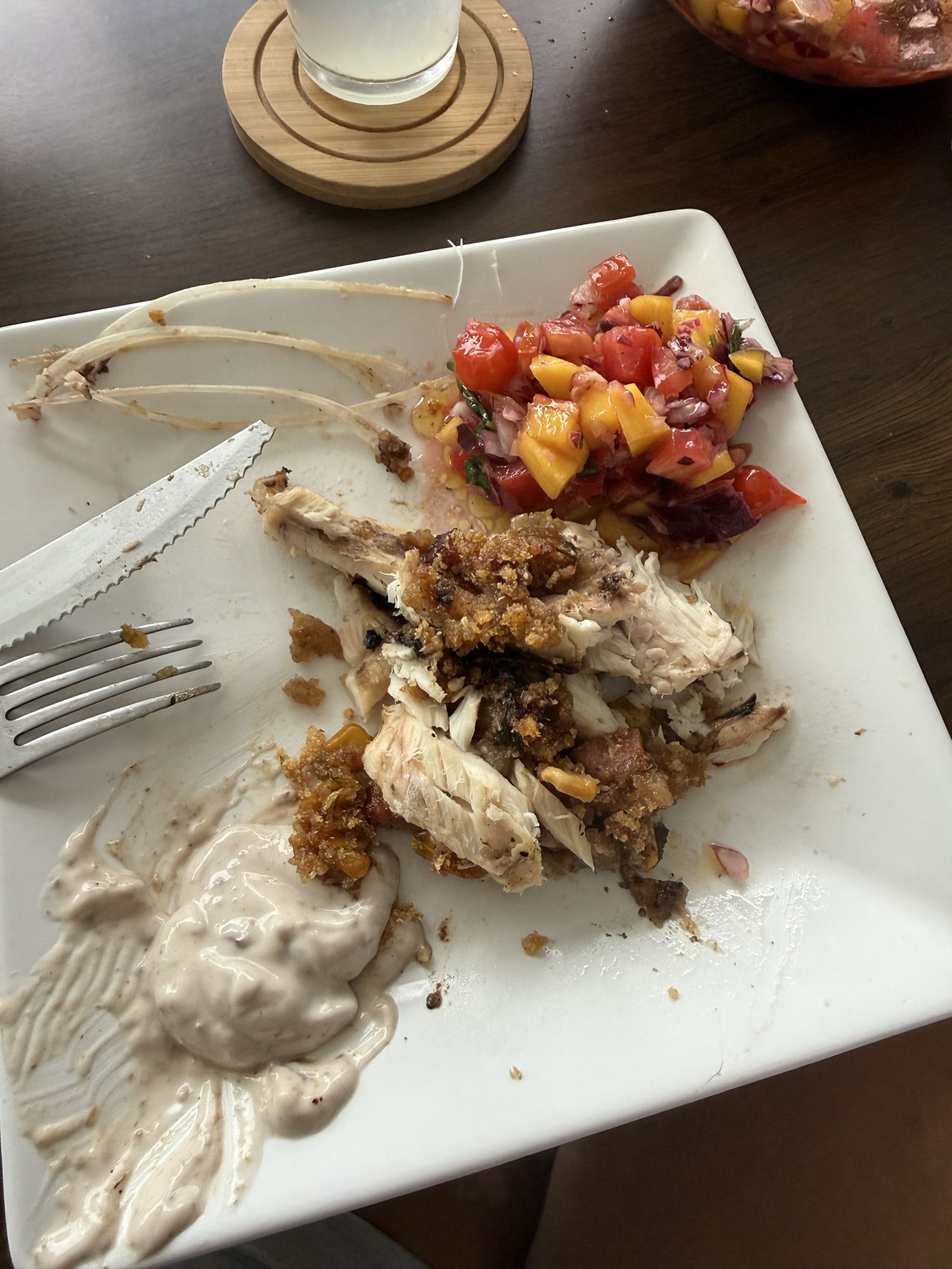 Frango com vinagrete