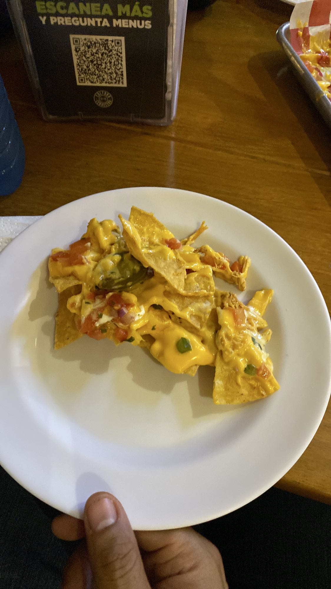 nachos con queso