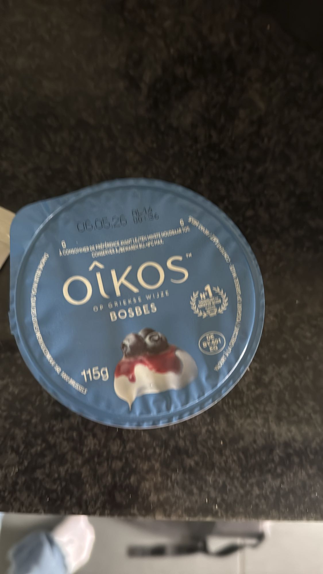 Bosbes Griekse yoghurt