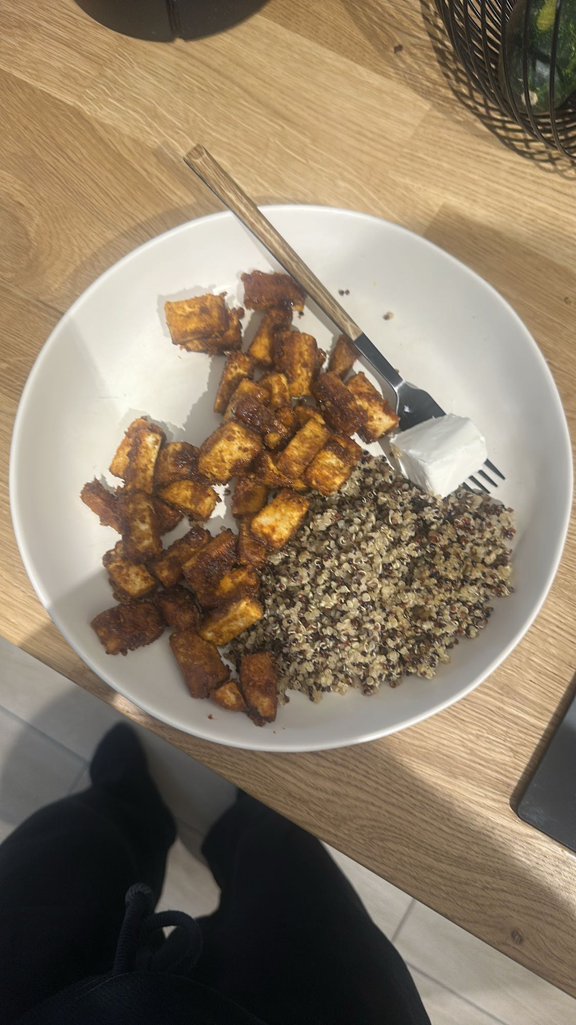 Tofu épicé et quinoa