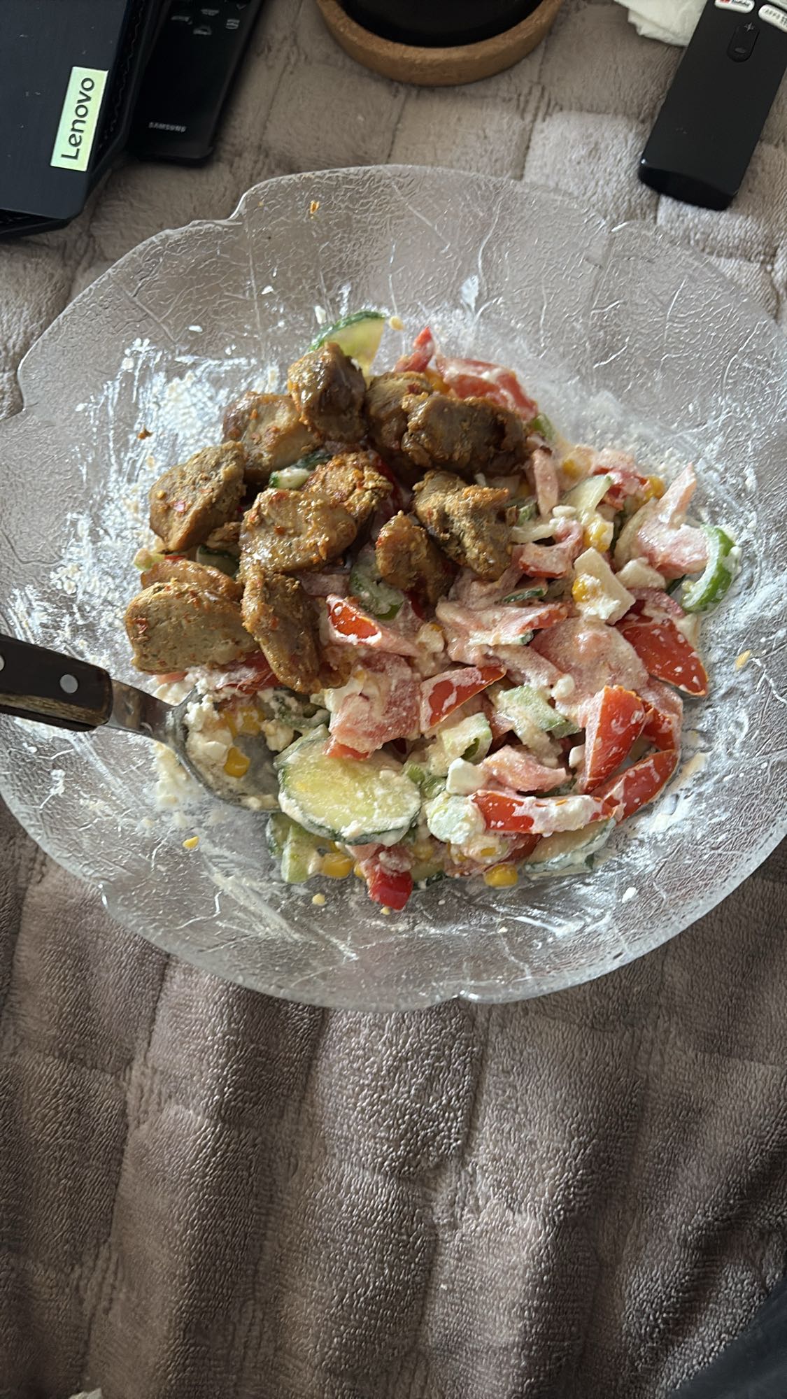 Kyllingsalat med dressing