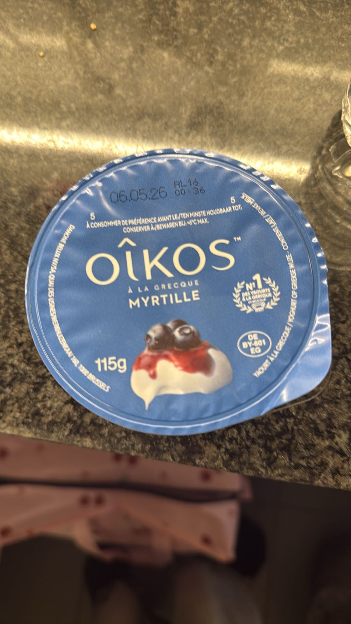 Griekse yoghurt bosbes