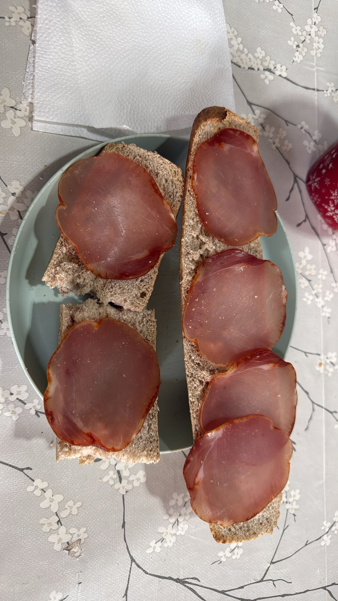 tostadas con jamon
