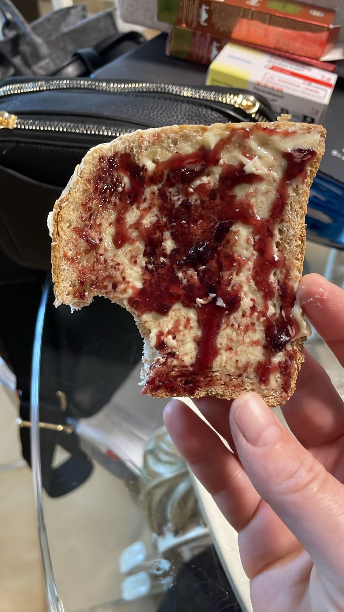 Tartine confiture beurre