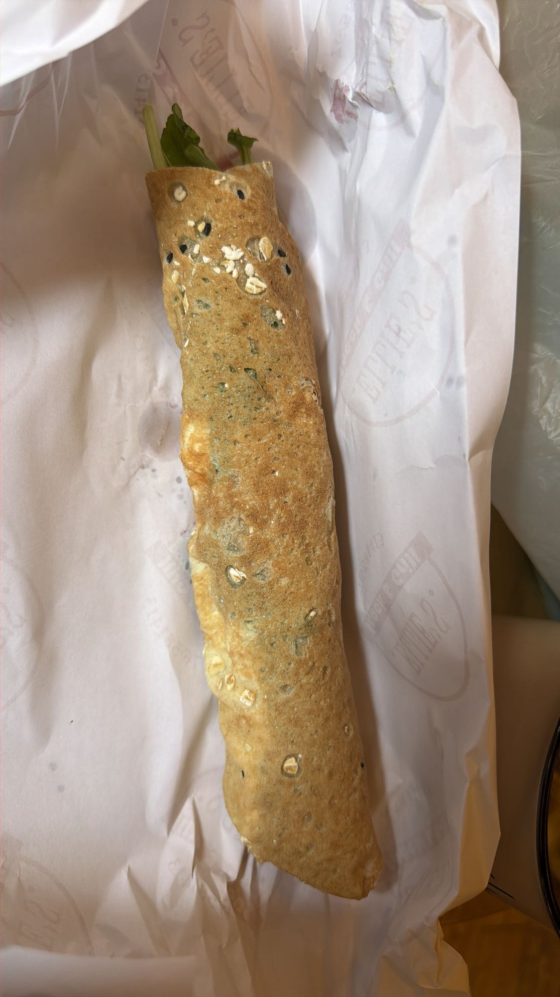 Markouk Bread with Labneh and Cucumber