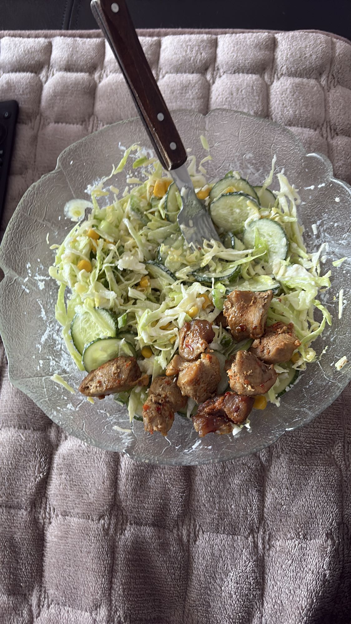 Kyllingsalat med agurk