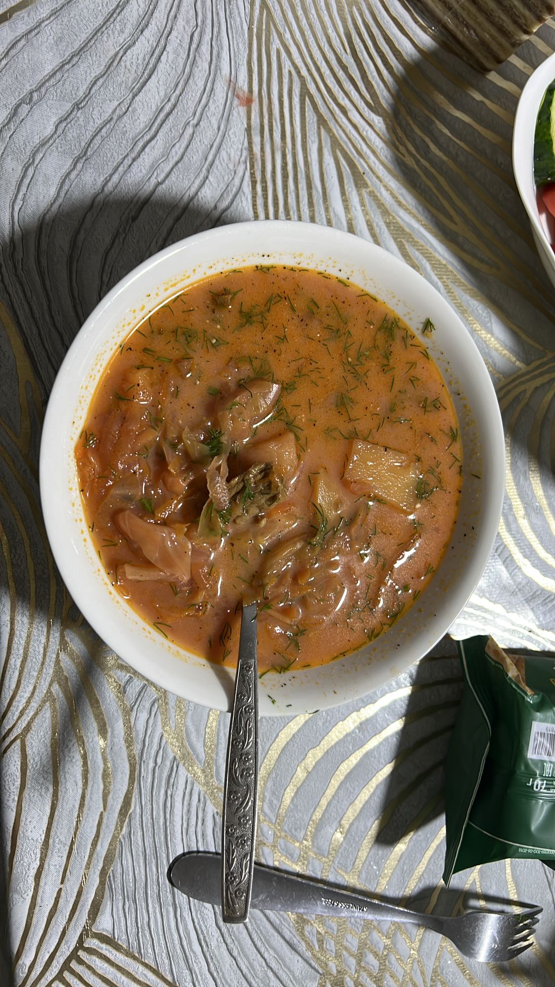Щи с картофелем