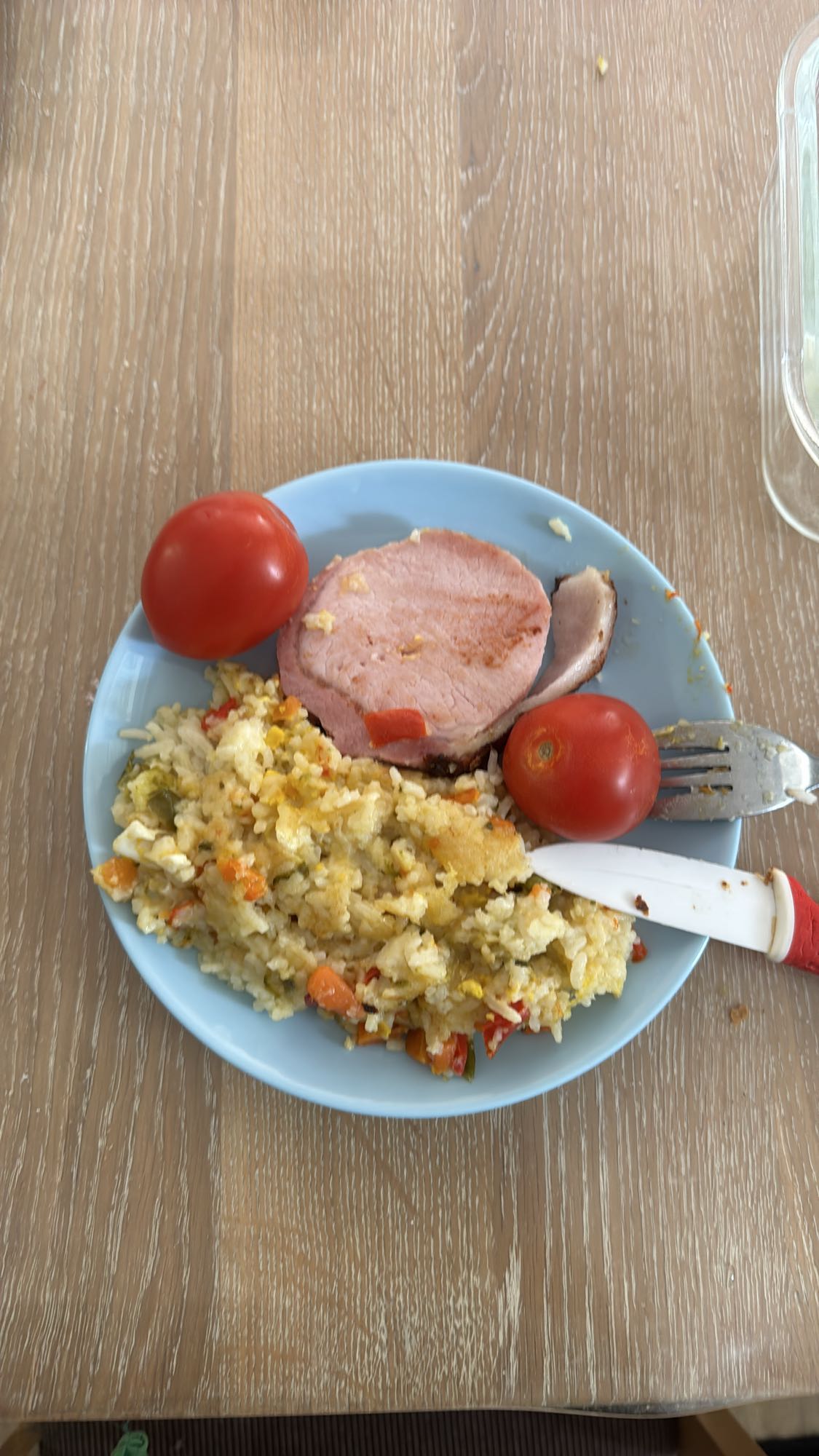 Ham Rice Plate
