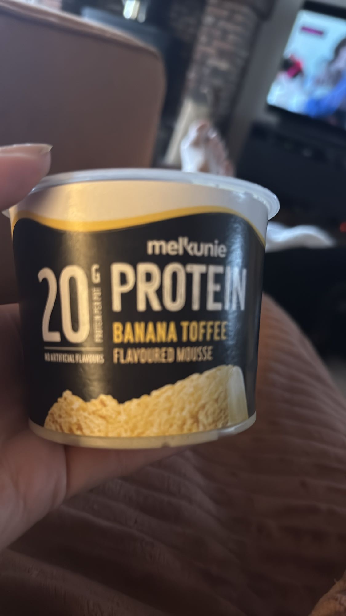 proteïnemousse banaan