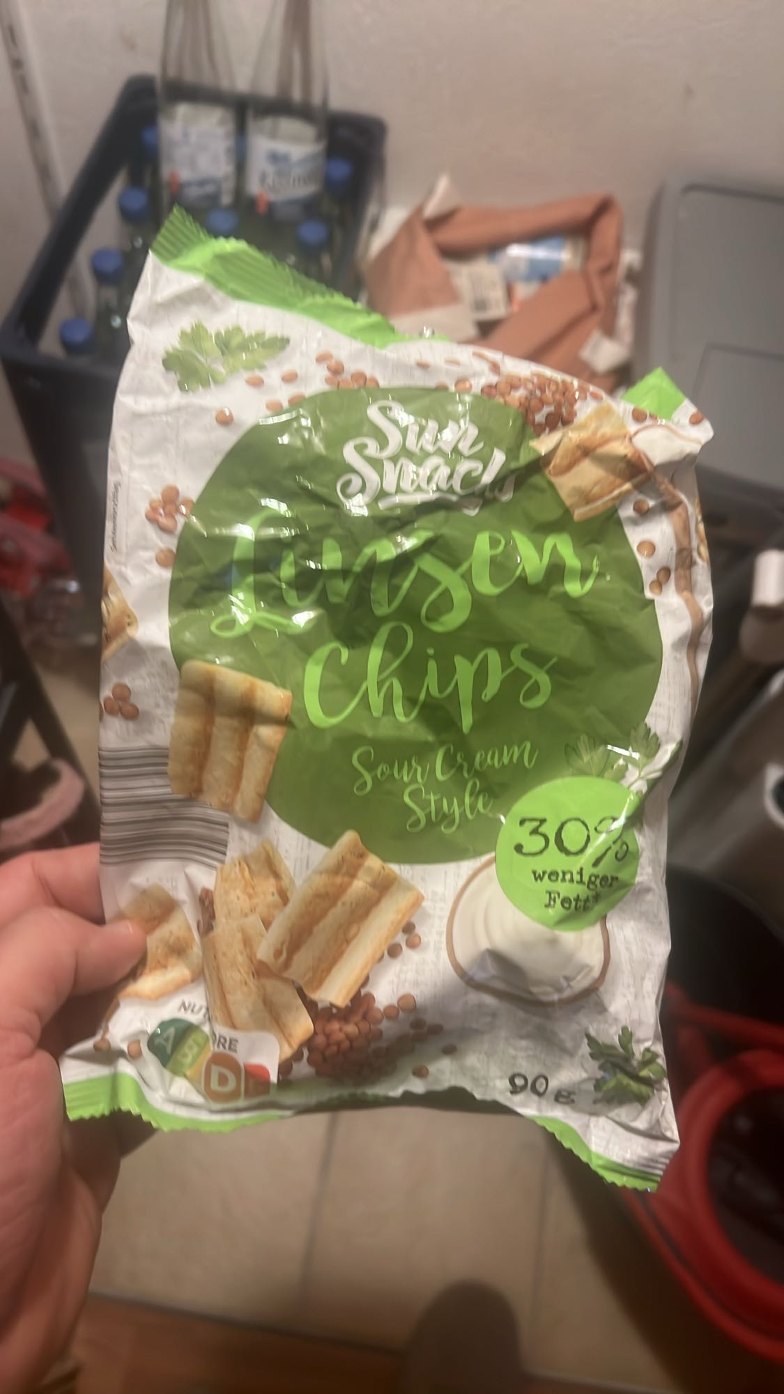 Linsen Chips Sauerrahm
