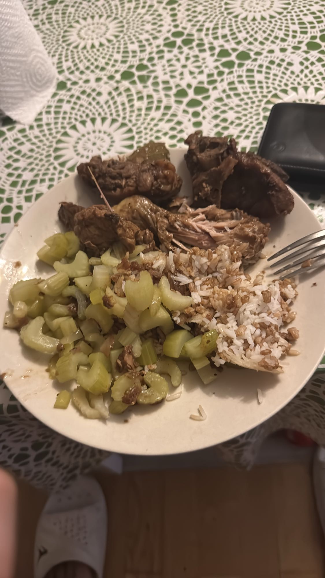 Ris med kött och selleri