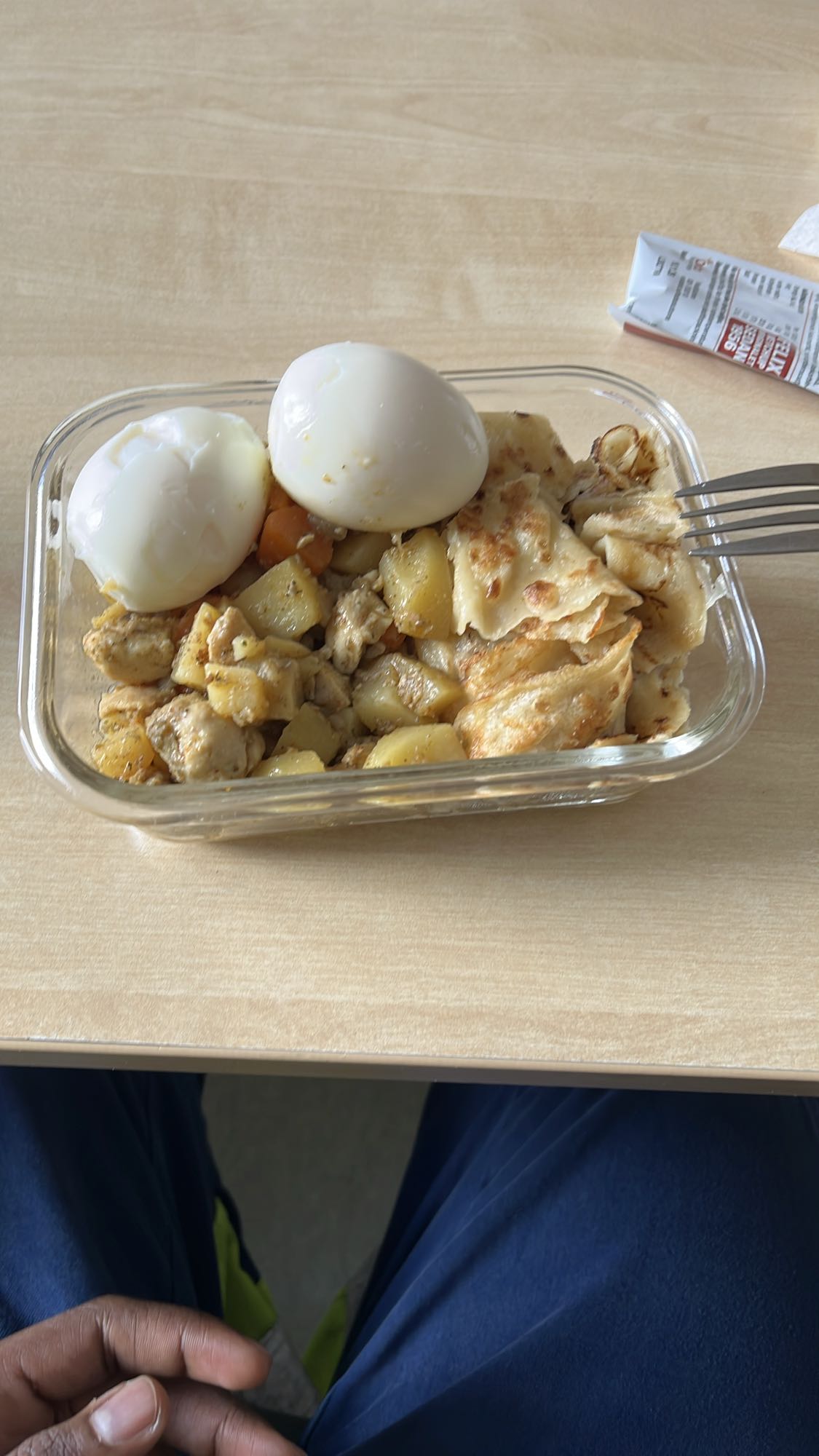 Egg Chicken Potato Mix