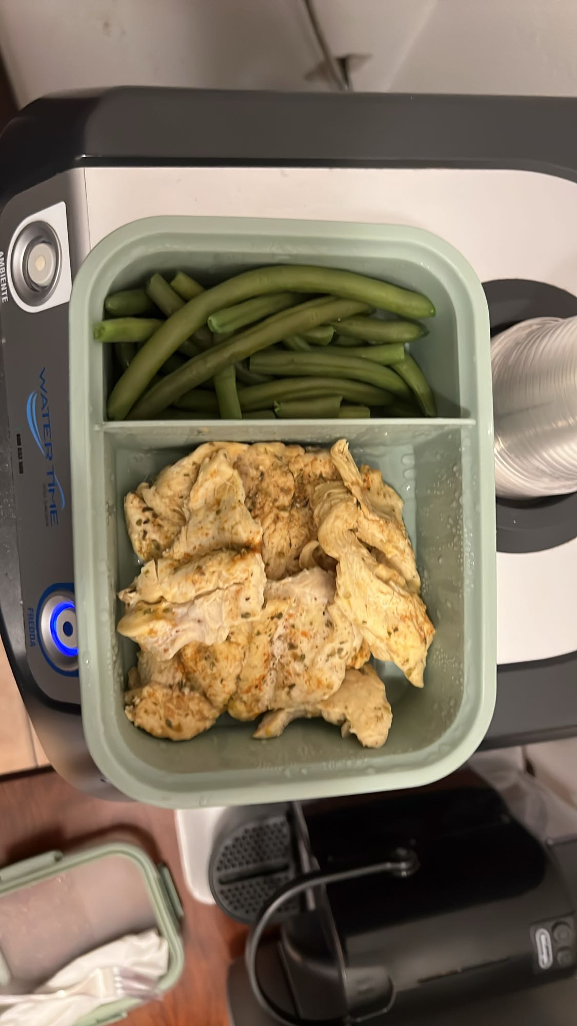 Pollo e fagiolini