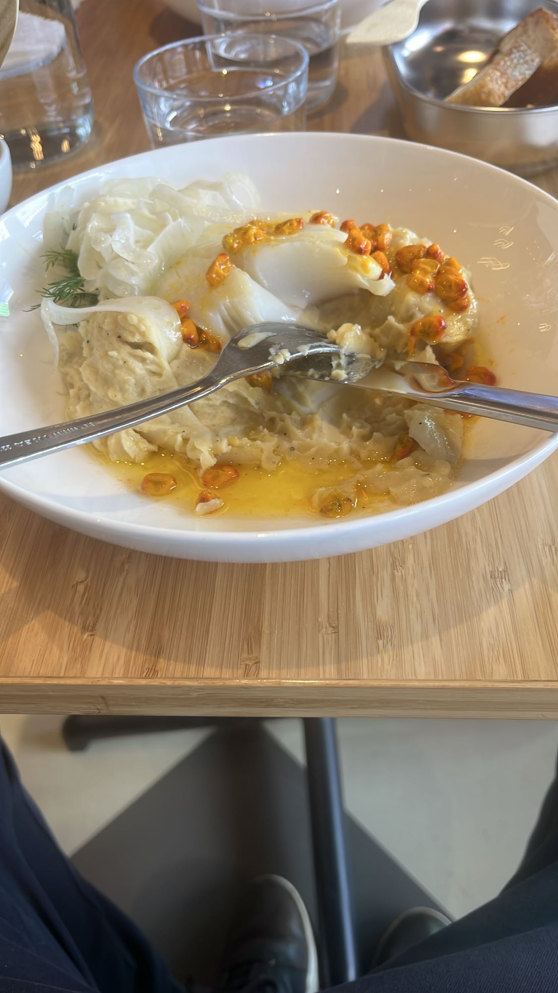 Torsk med blomkålspuré