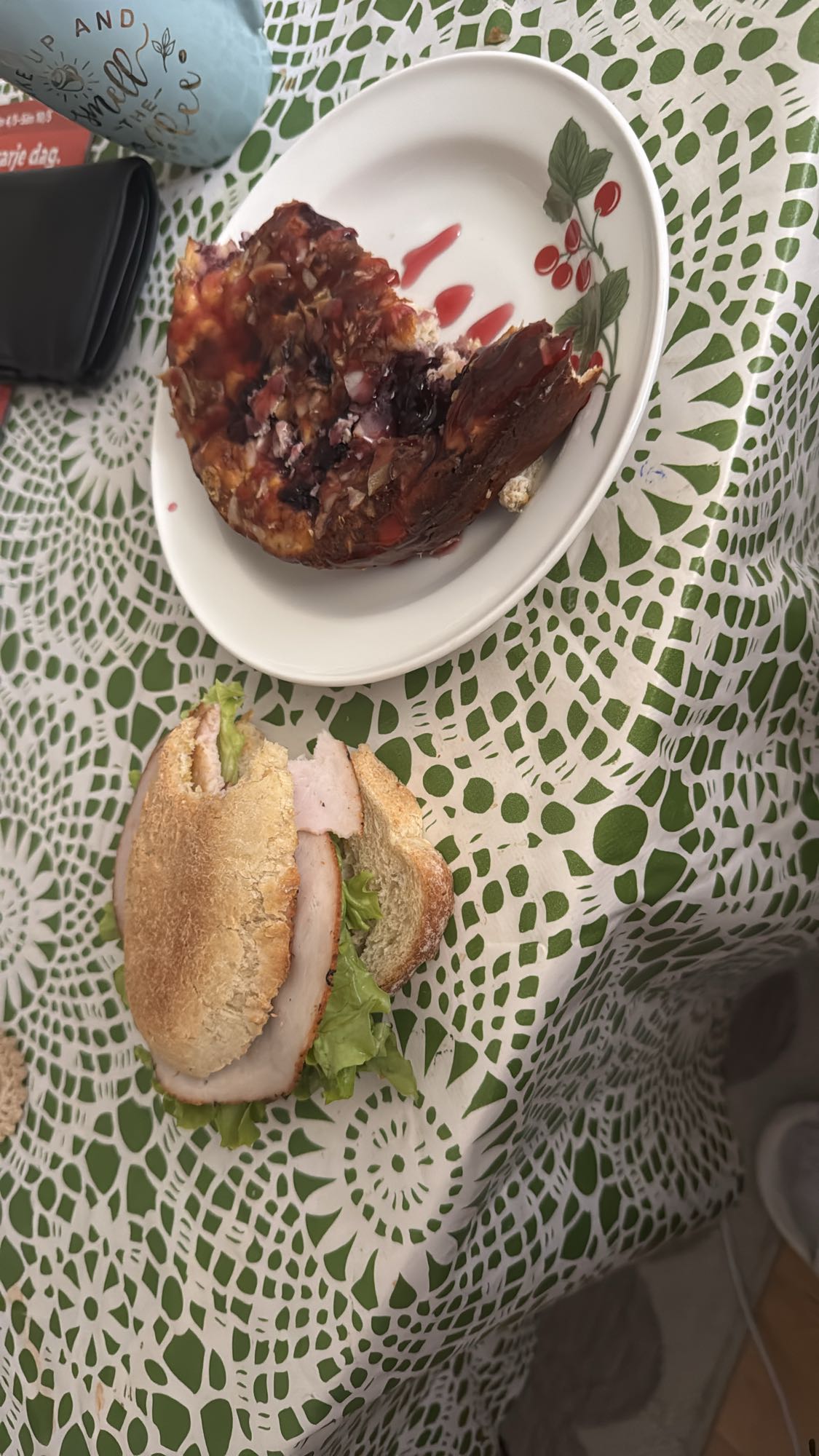 Smörgås med bakad potatis