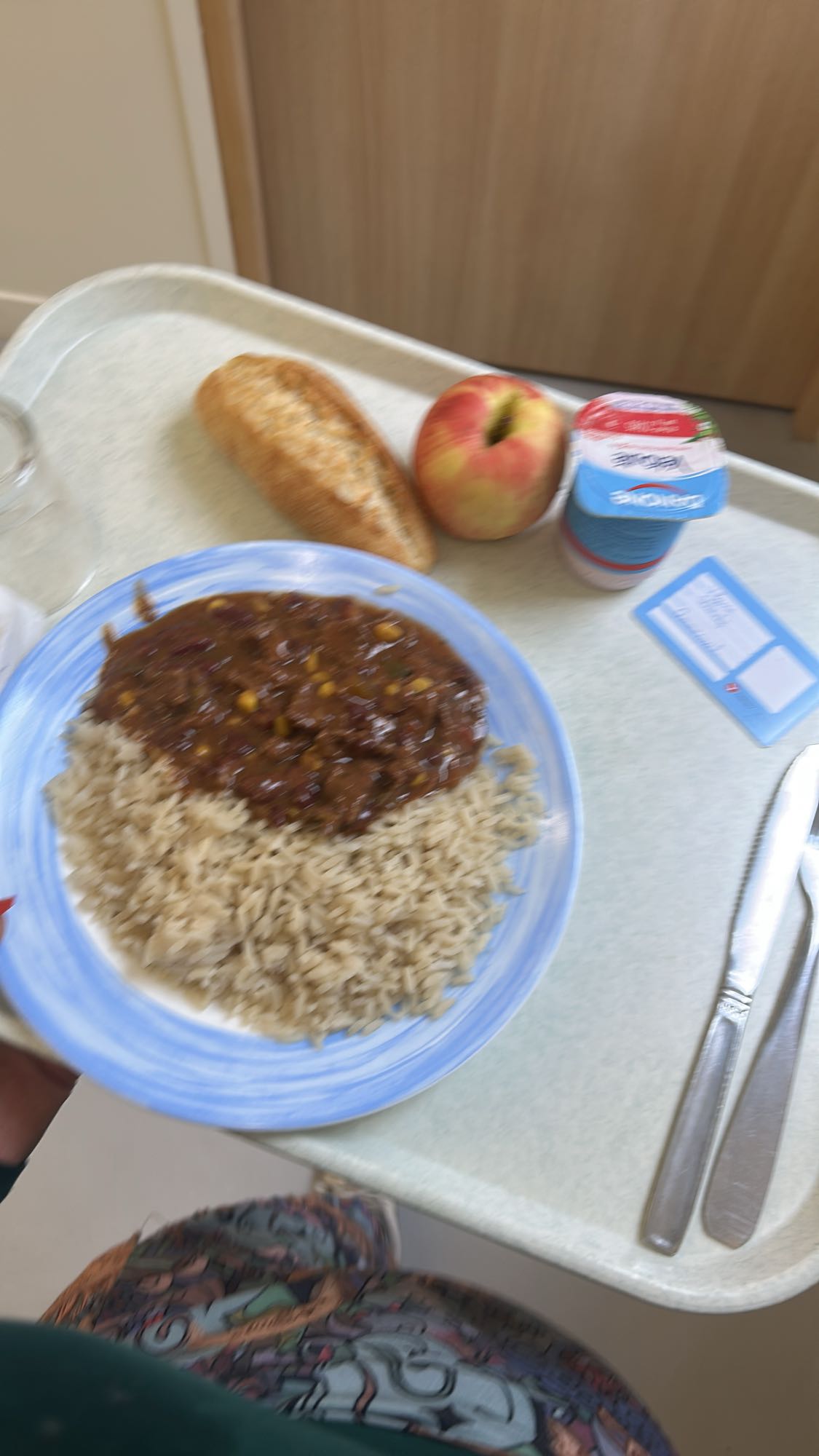 Riz chili con carne pomme
