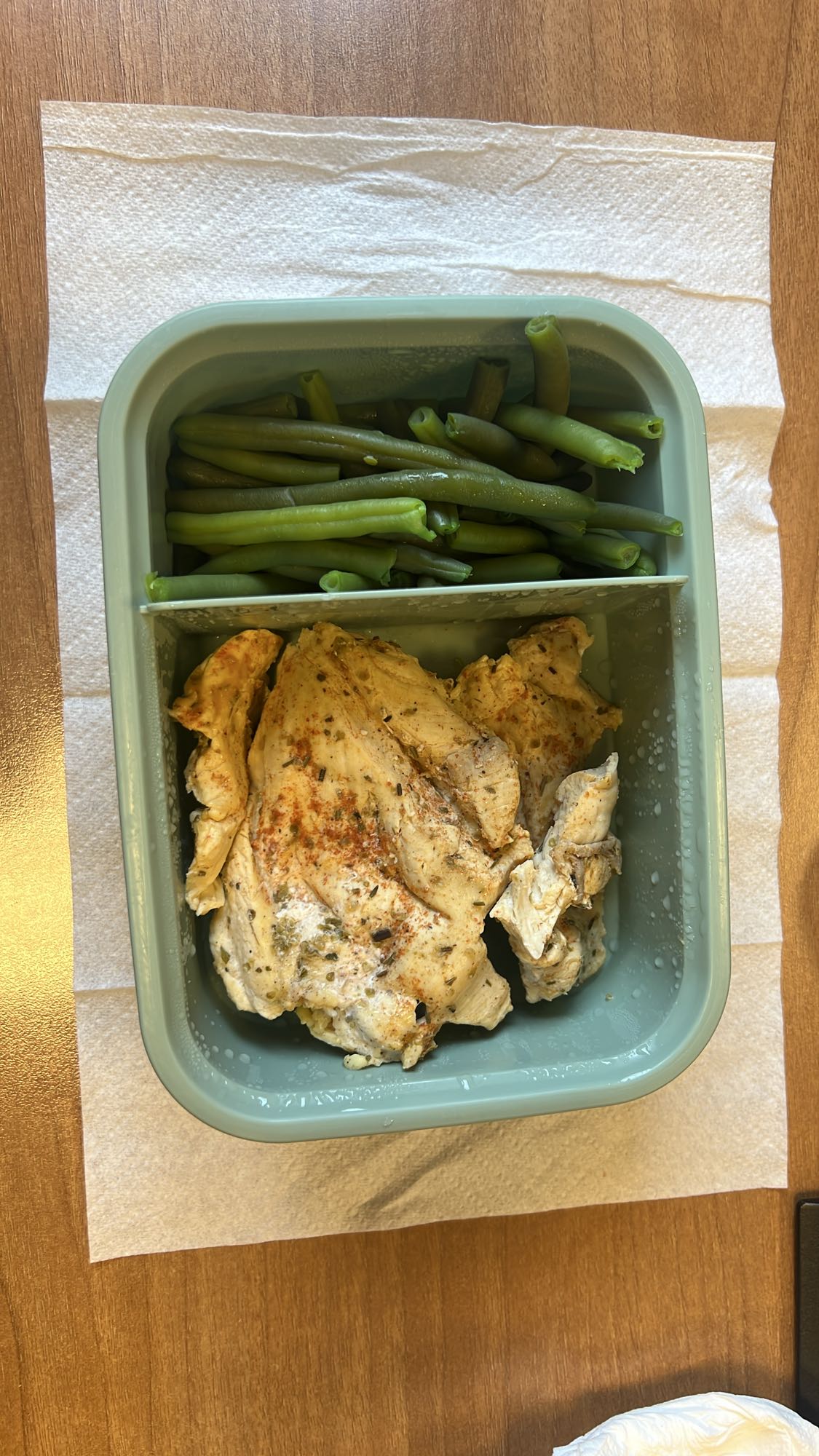 Pollo e fagiolini