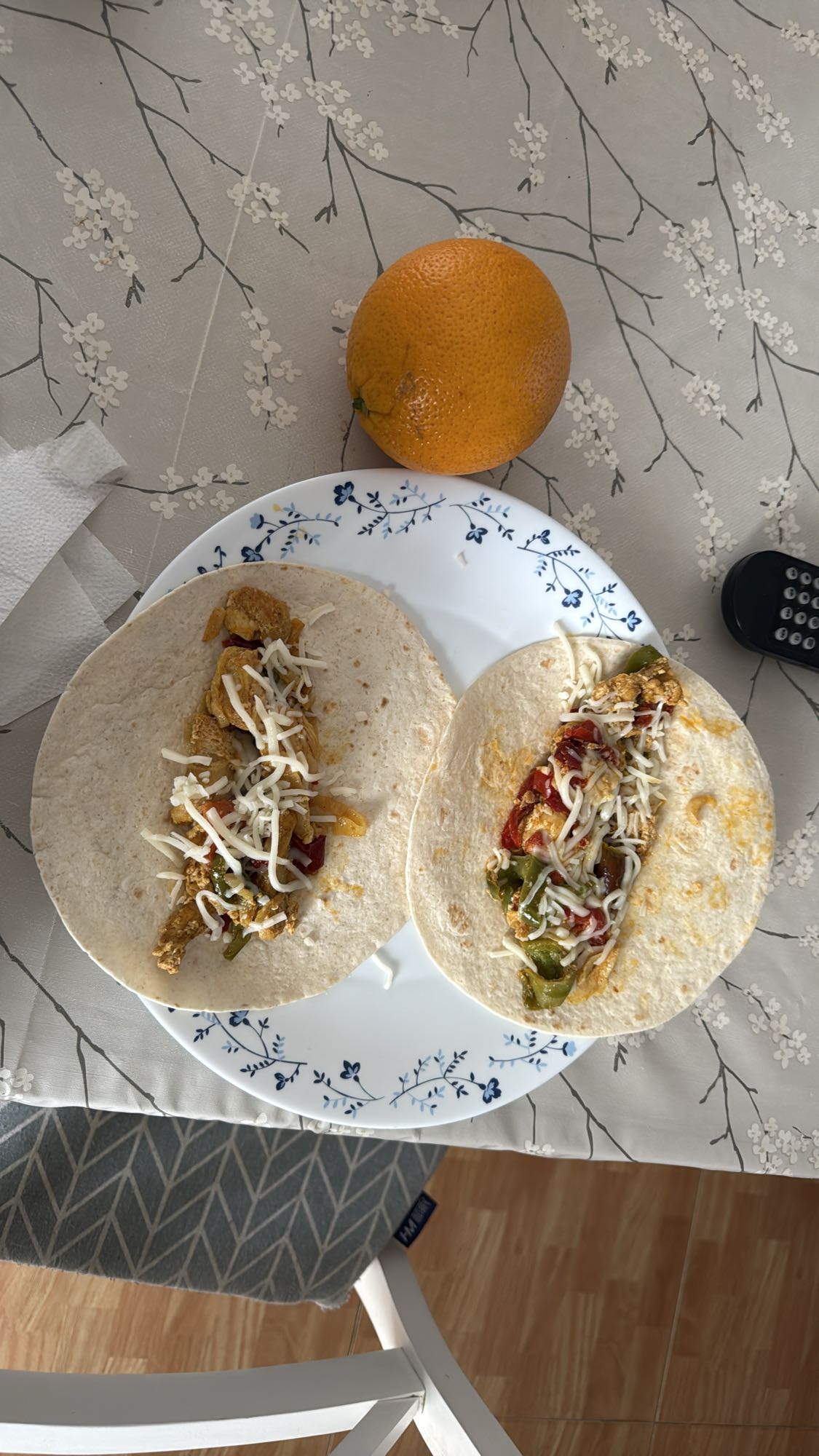 tacos con naranja