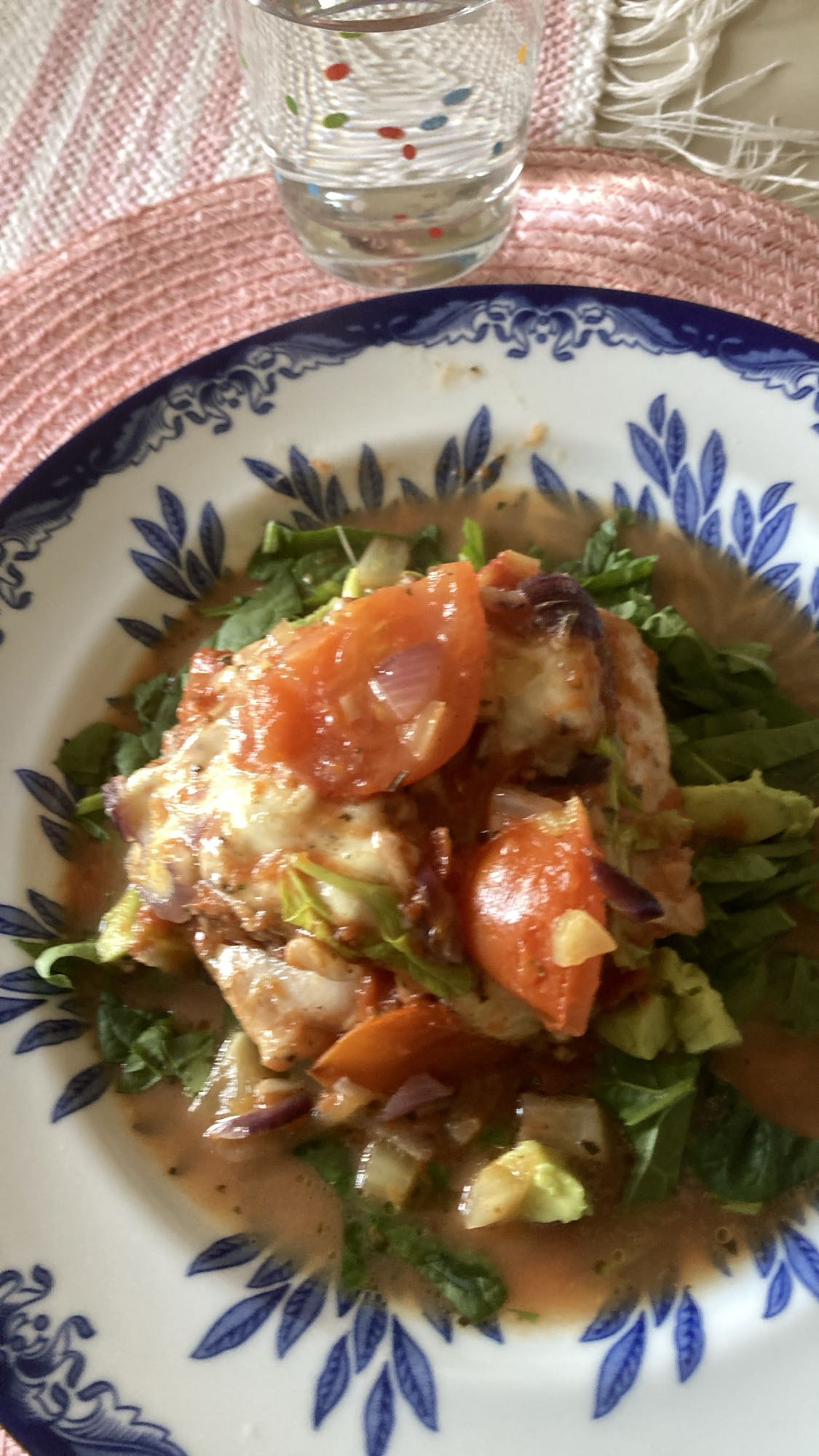 Kyckling med sallad