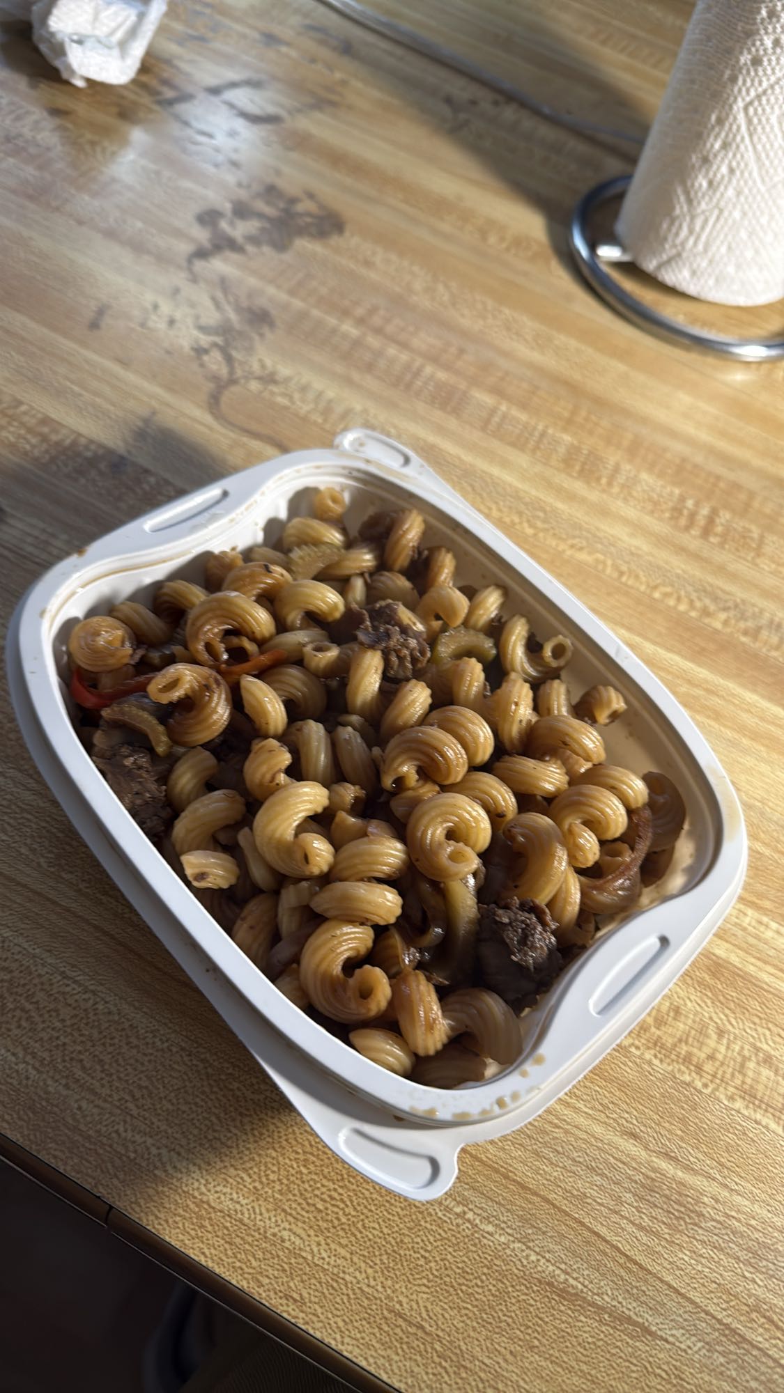 Pâtes au bœuf sauté