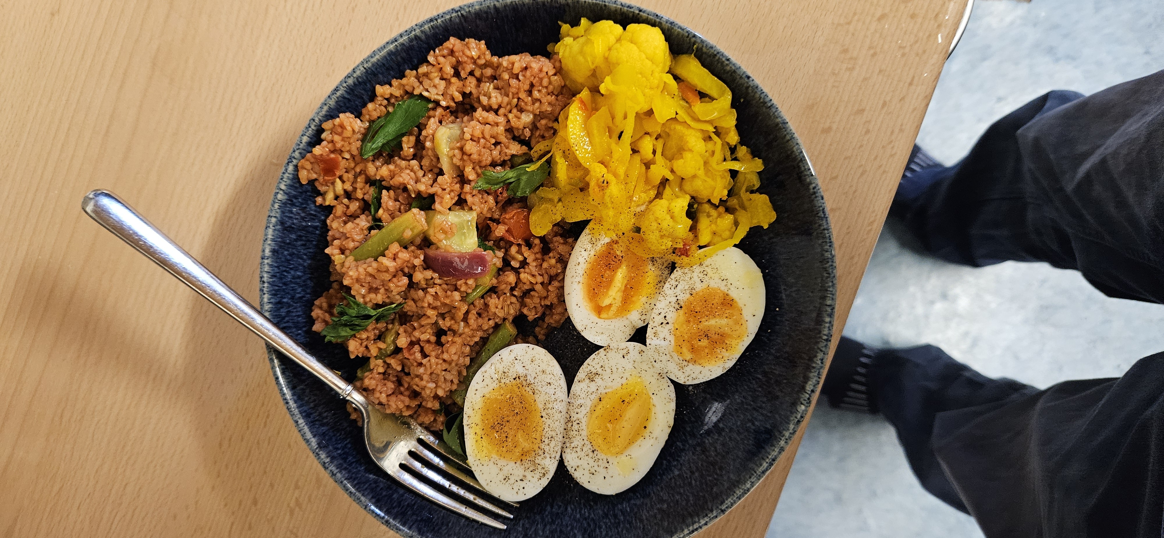 Bulgur Bowl with Eggs