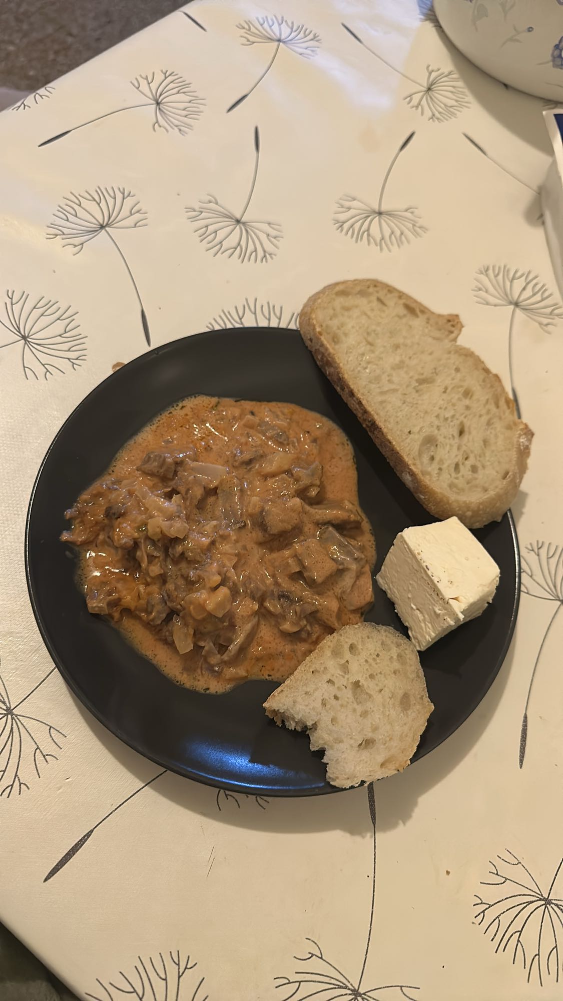 Creamy Beef Stew Plate