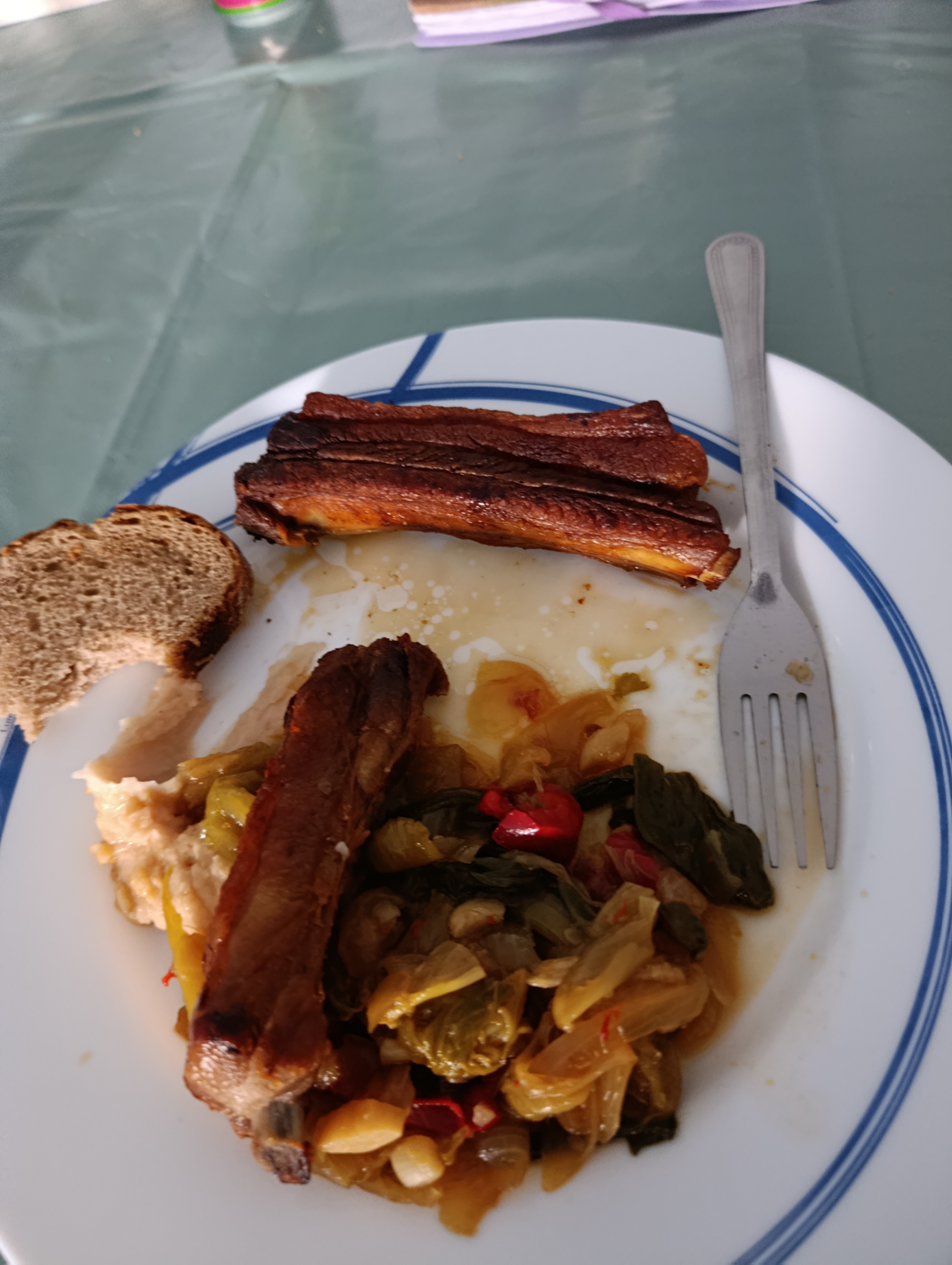 costillas con verduras