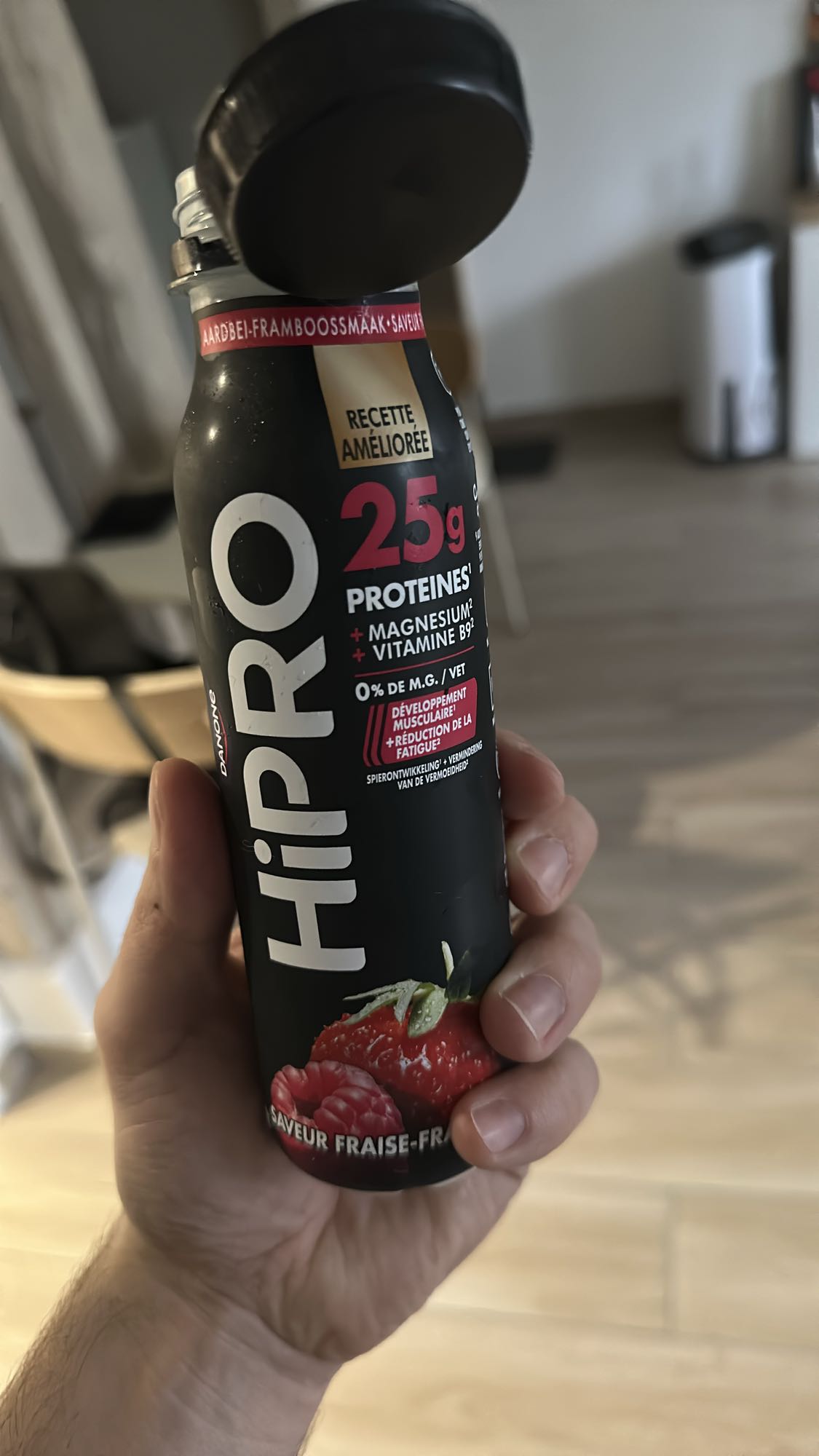Boisson protéinée fraise