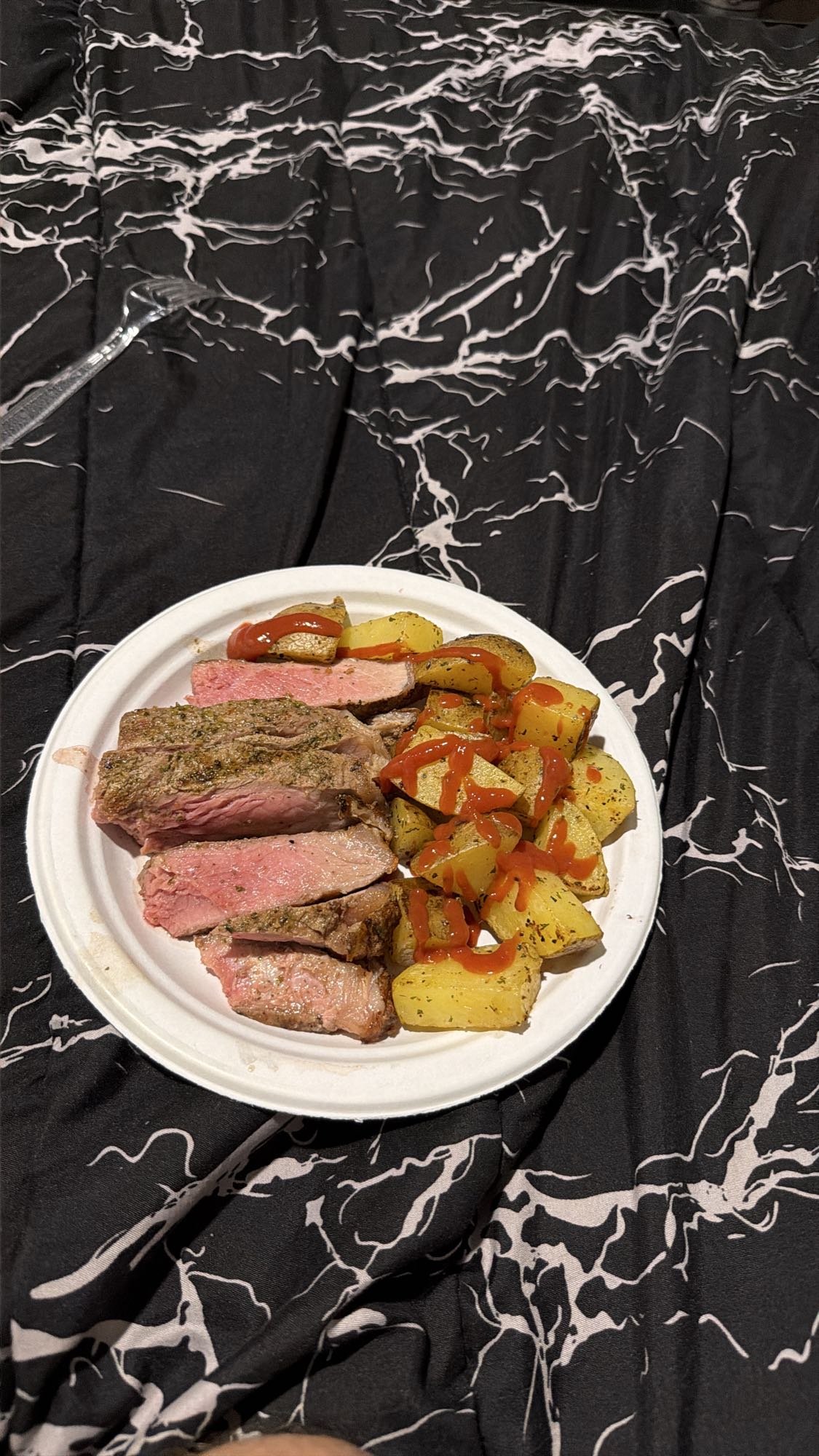 bistec con papas