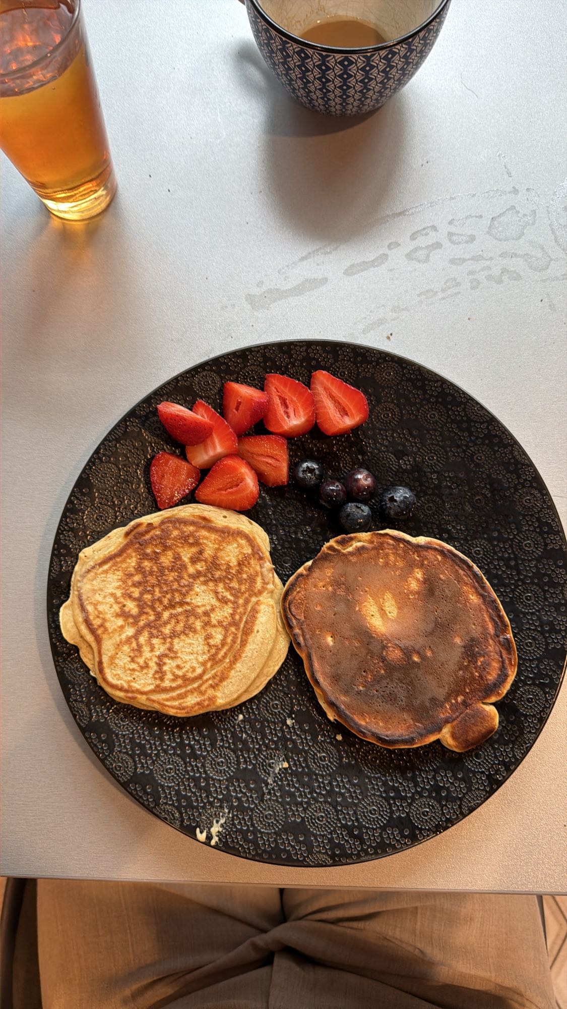 Pancakes protéinés aux fruits