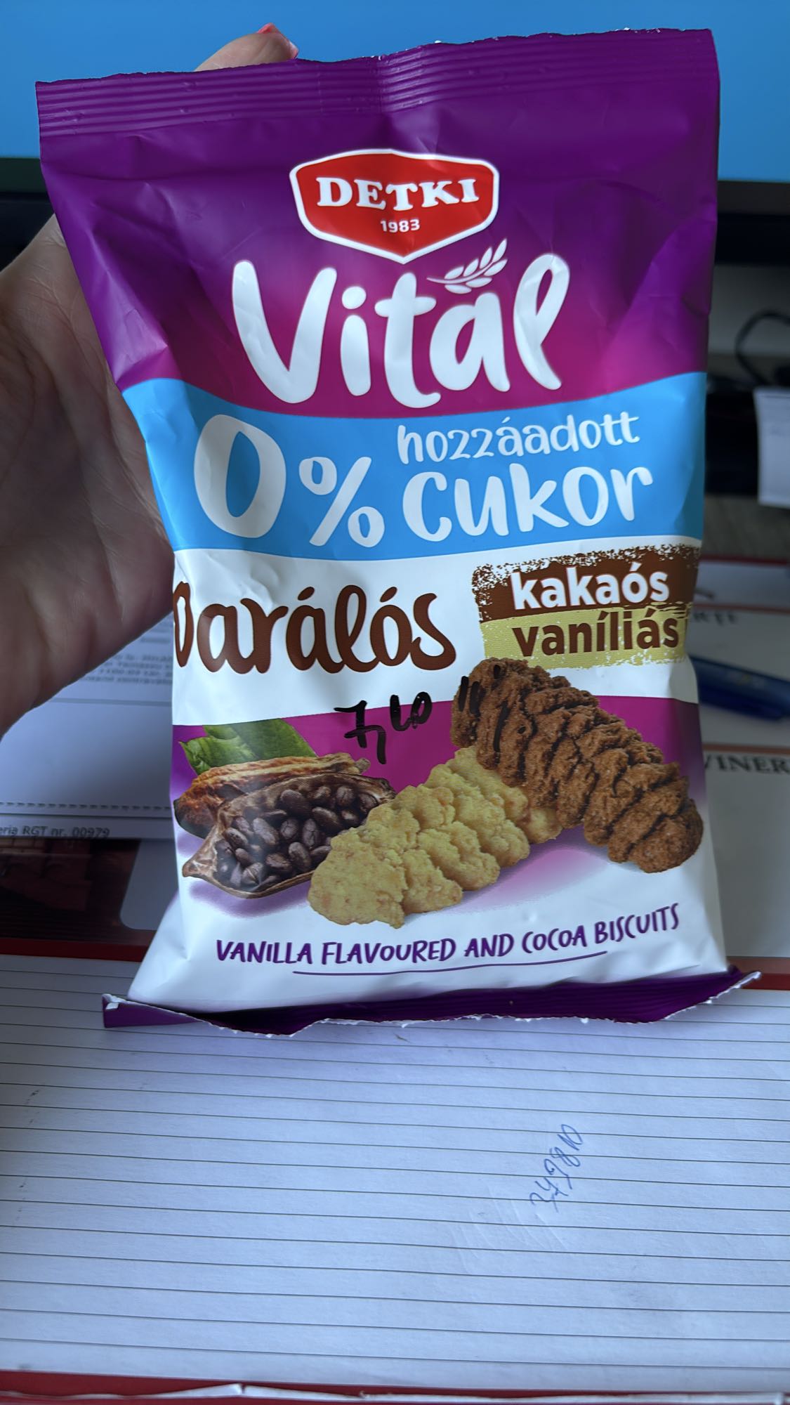 Kakaós vaníliás keksz