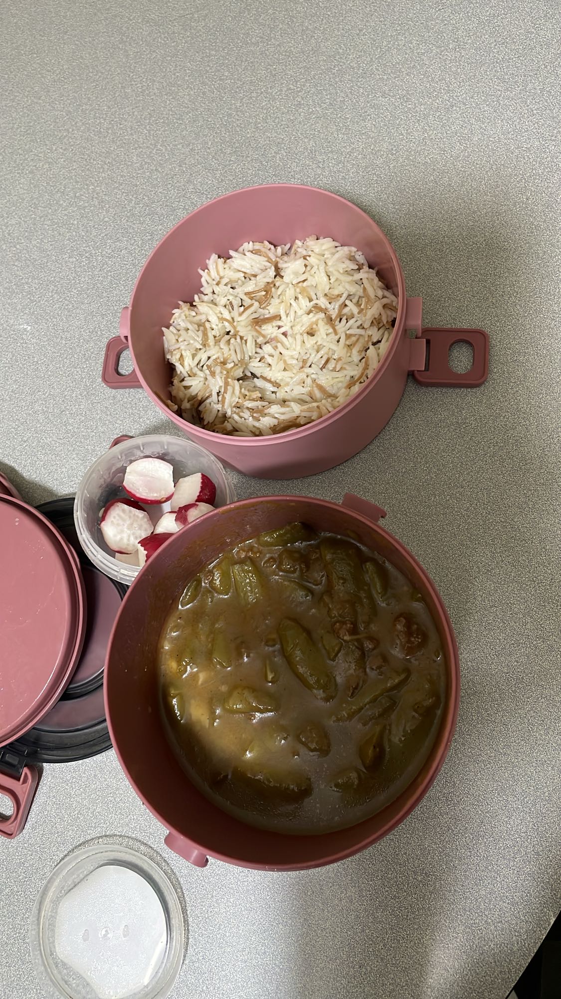 Rice Okra Stew Meal