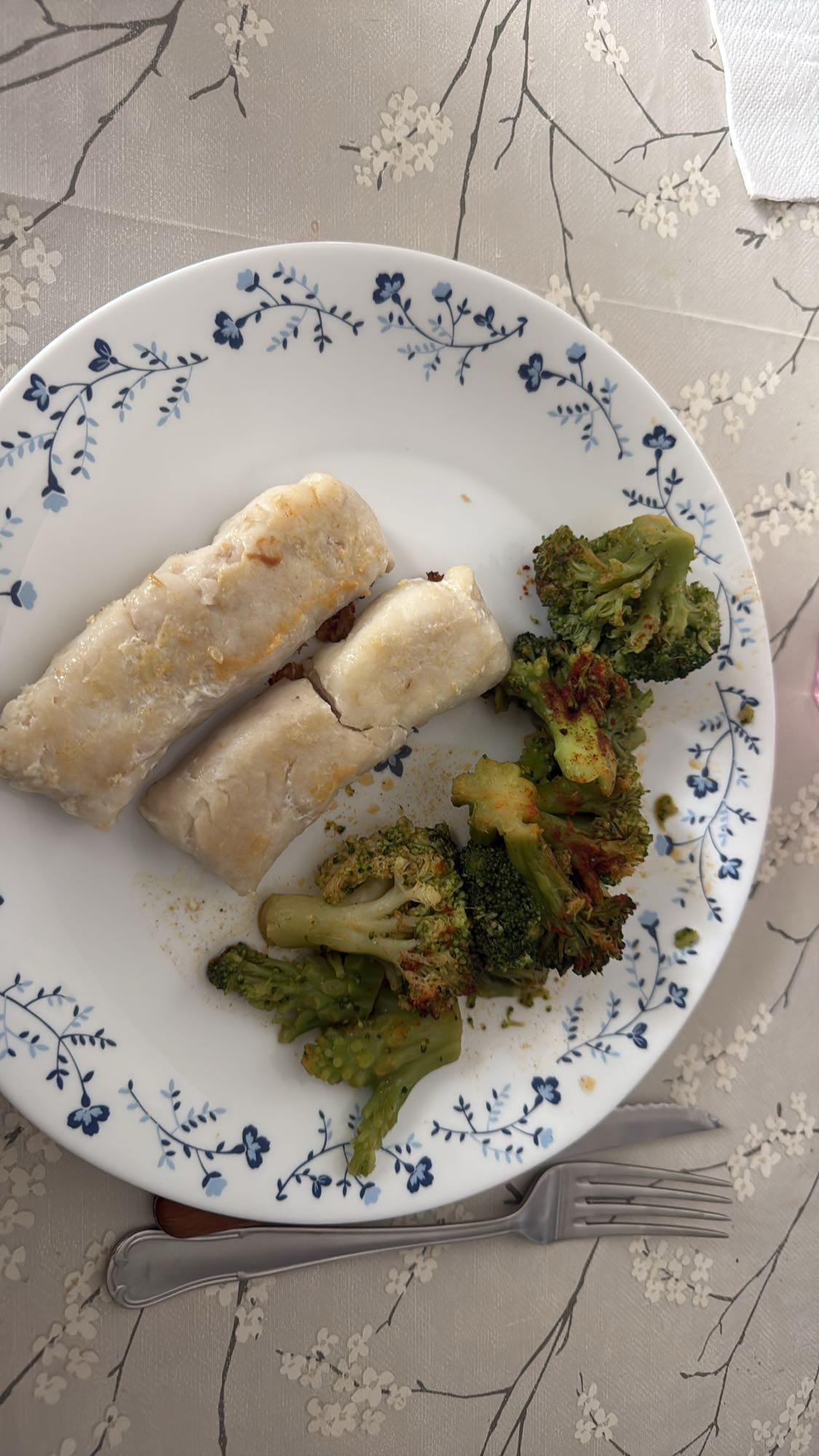 pescado con brócoli