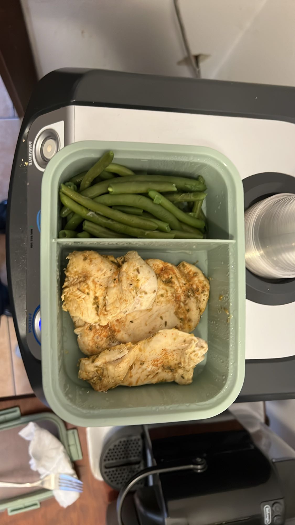Pollo e fagiolini