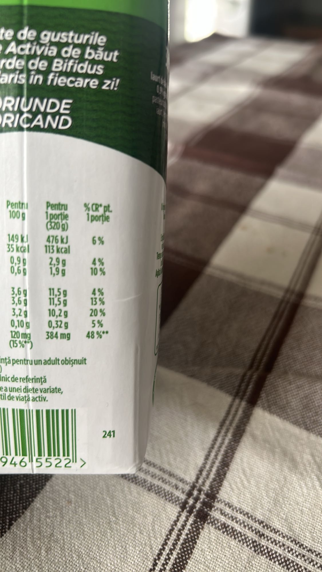 Iaurt de băut Activia